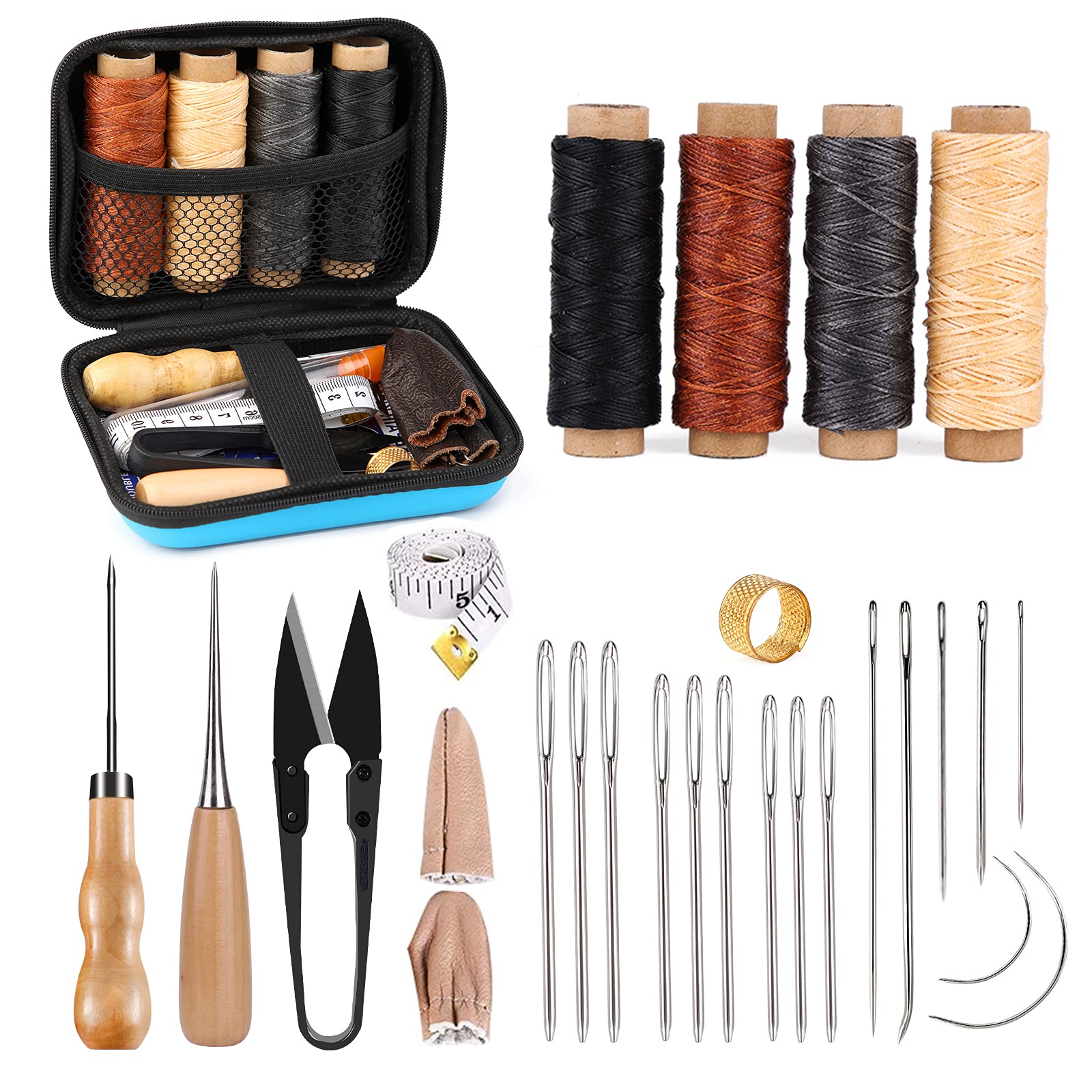 Leather Sewing Kit, Leather Working Tools and Supplies, Leather