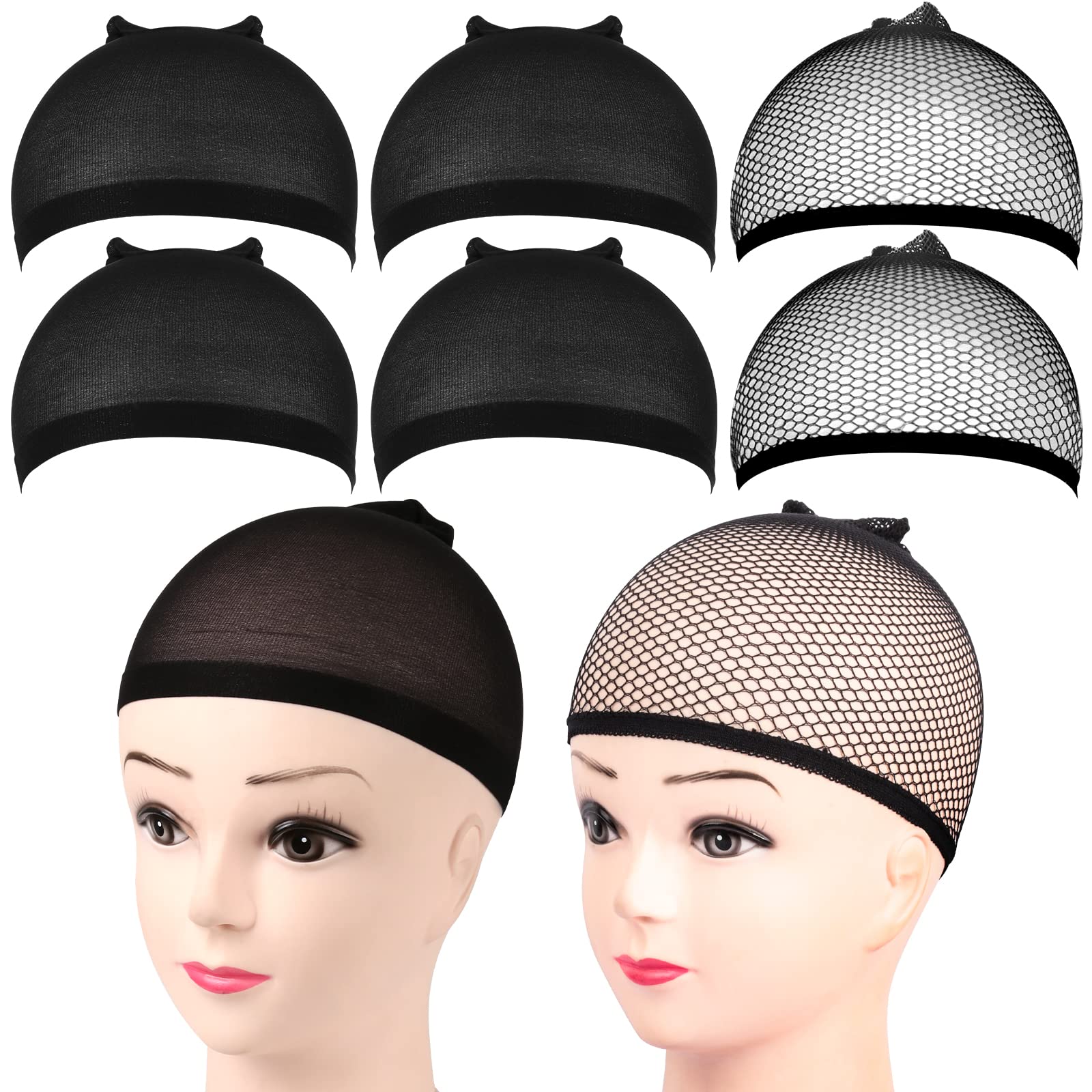 3PCS/lot In Stock Cheap Breathable Lace Cap Wigs For Make Wig Net Wig Cap  Wig Caps Human Hair Black Women