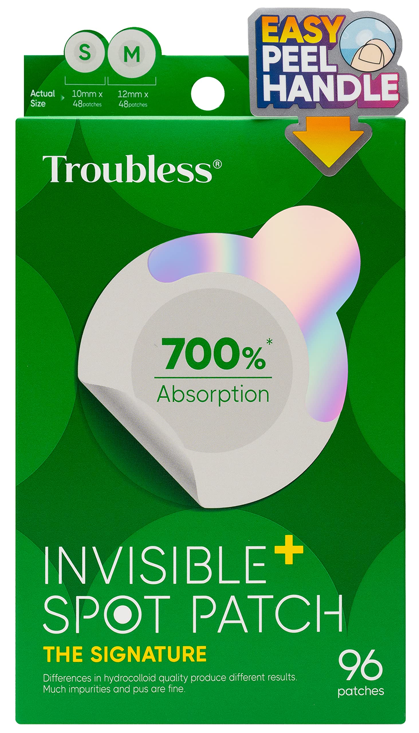 Troubless Invisible Pimple Spot Patch Signature Hydrocolloid Acne Patches For Face Ultra 9716