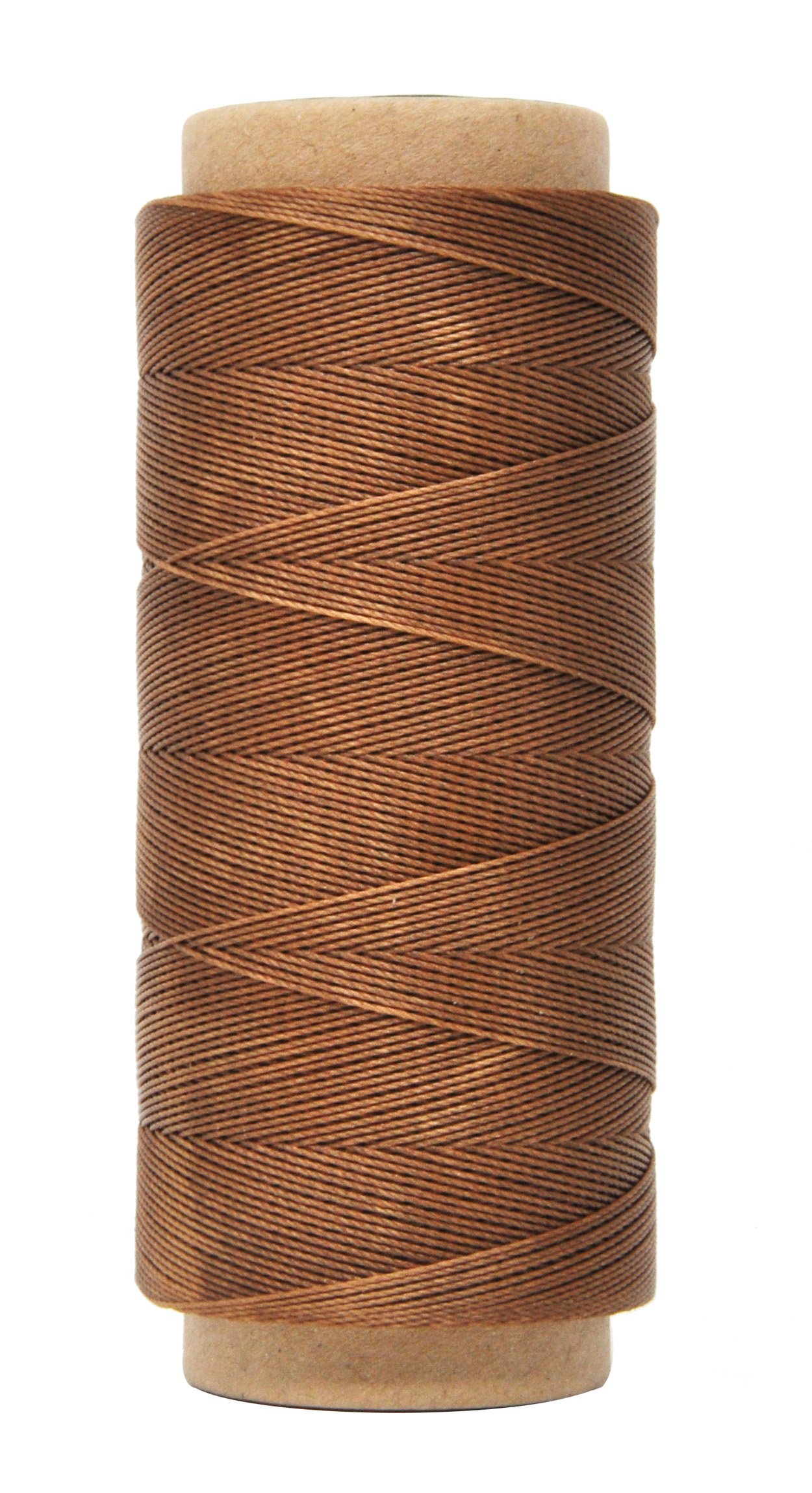 Flat Waxed Thread for Leather Sewing - Leather Thread Wax String Polyester  Cord for Leather Craft Stitching Bookbinding by Mandala Crafts