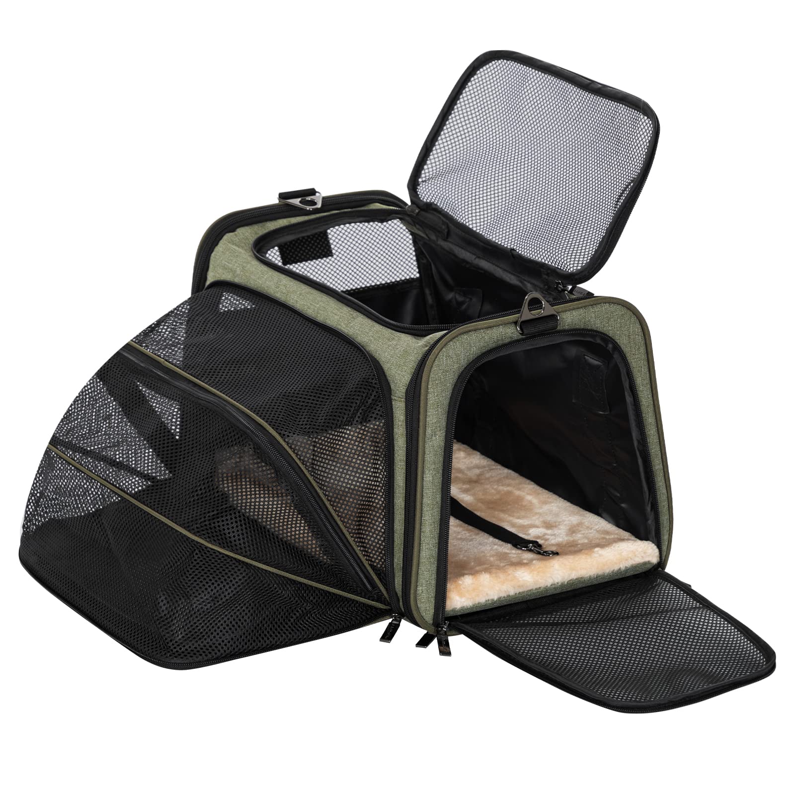 Petsfit Expandable Large cat carrier Small Dog carriers Airline