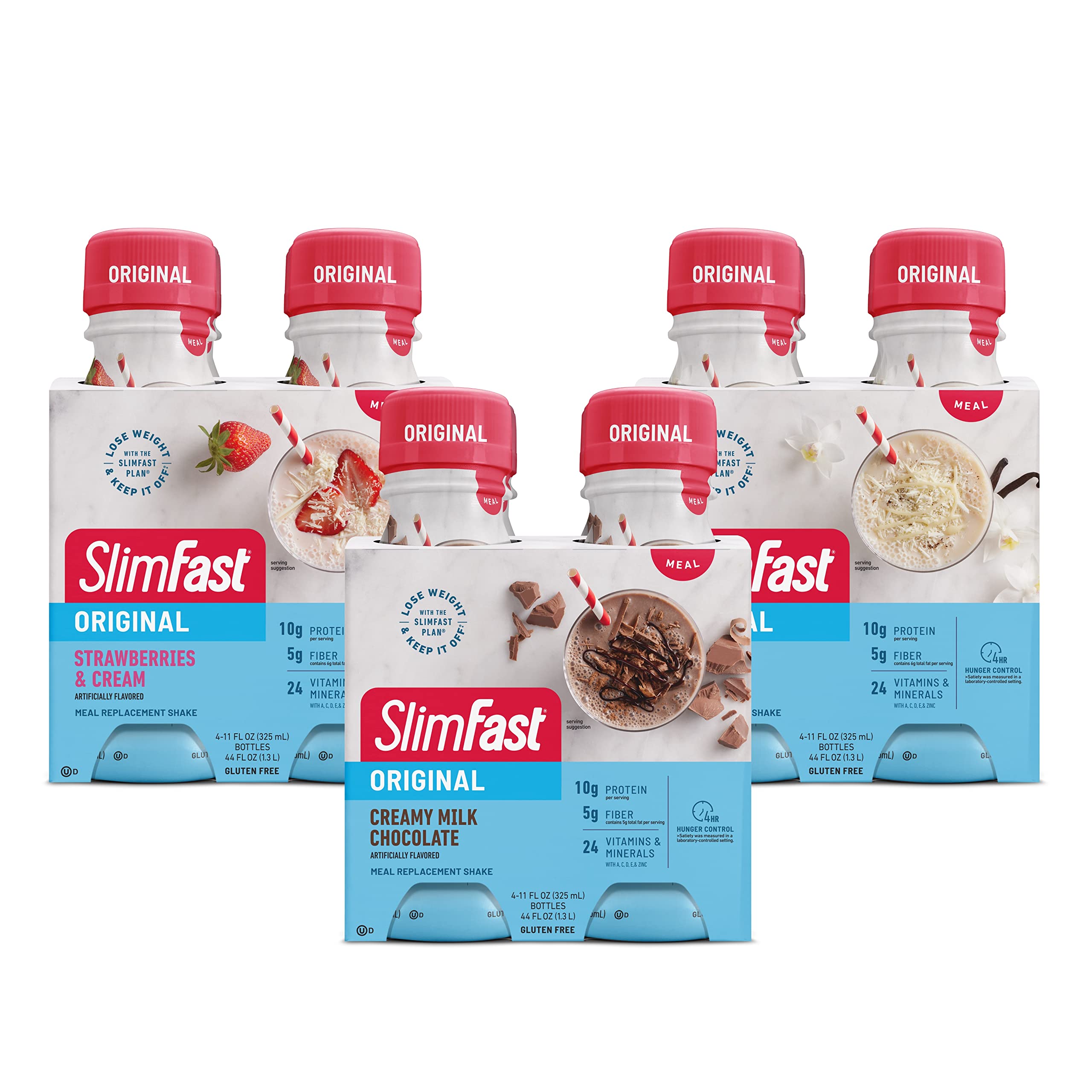 SlimFast Keto Vanilla Cream Meal Replacement Shake 4-11 fl. oz. Bottles