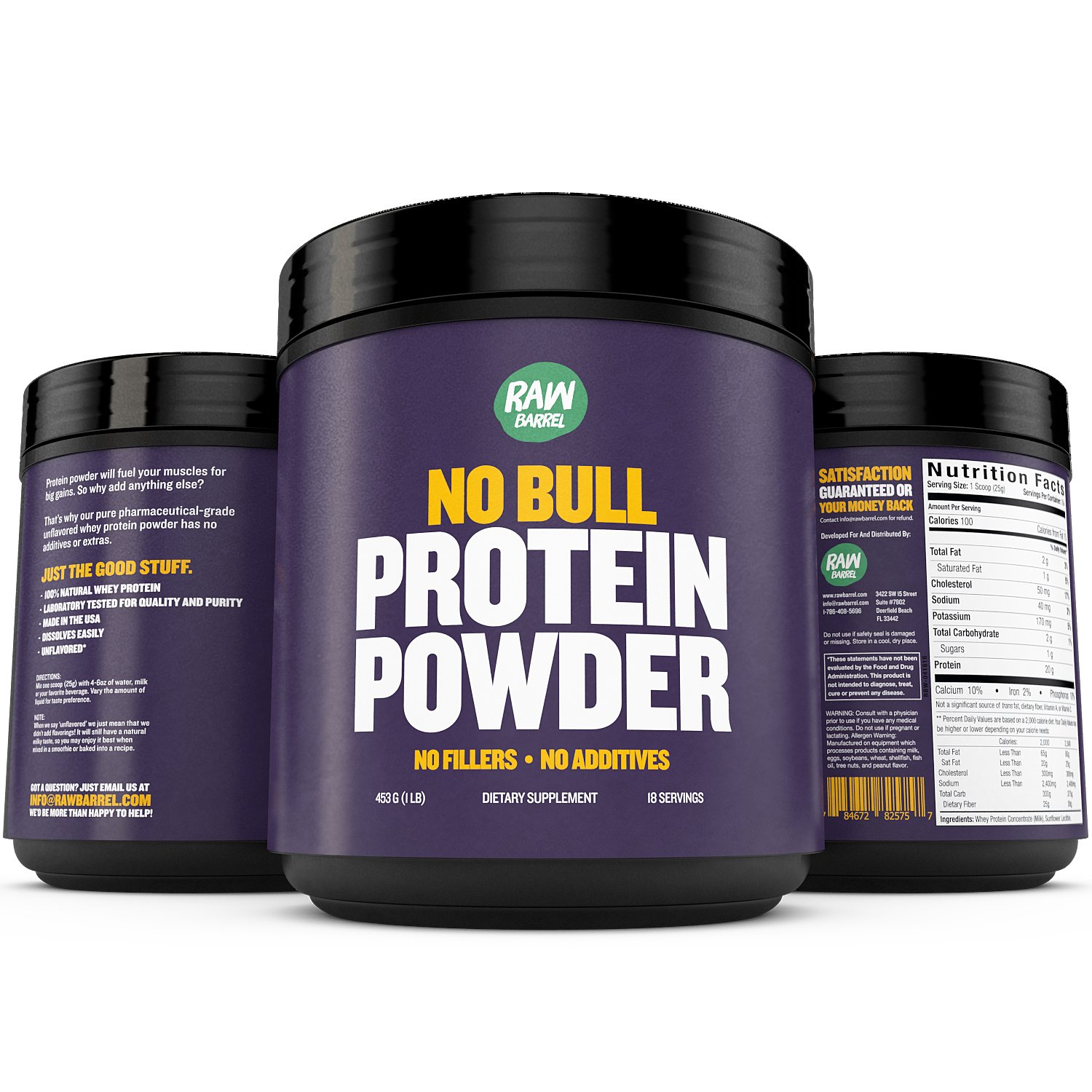 Unflavored Whey Protein Powder