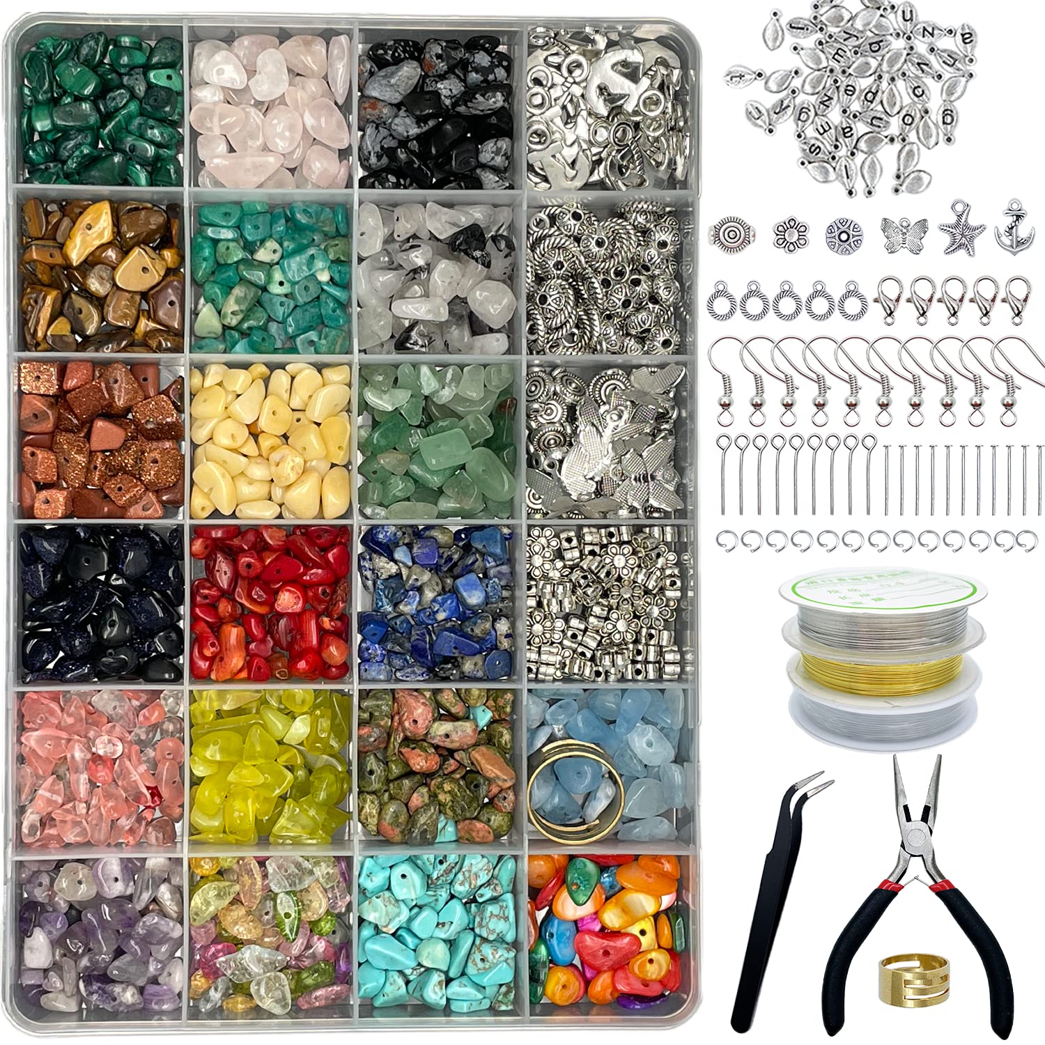 Koralakiri 12000Pcs Flat Polymer Clay Beads Kit 48 Colors,6mm