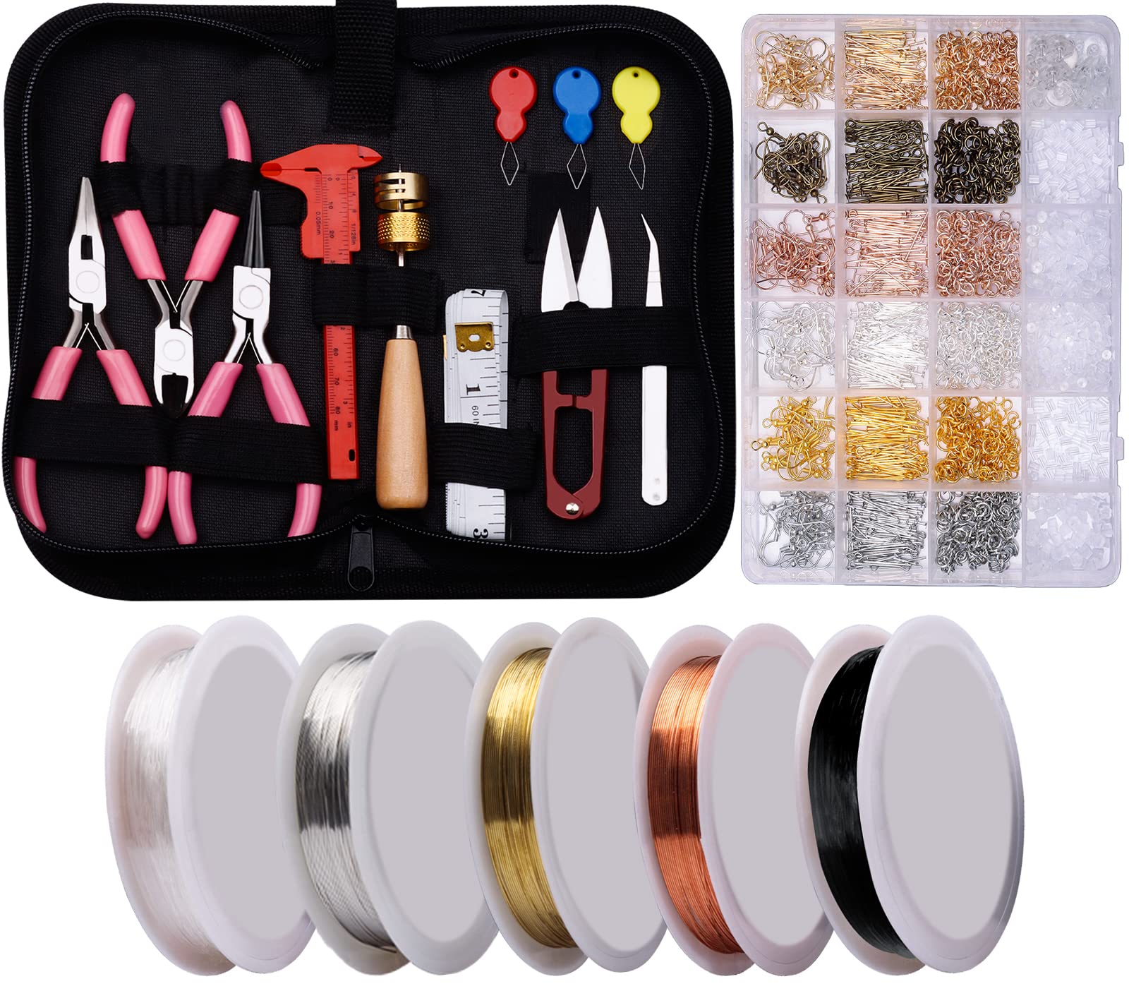 Jewelry Making Kits for Adults, Wire Wrapping Kit with Tools, Jewelry  accessories,Wire, Accessories for jewelry Making and Repair