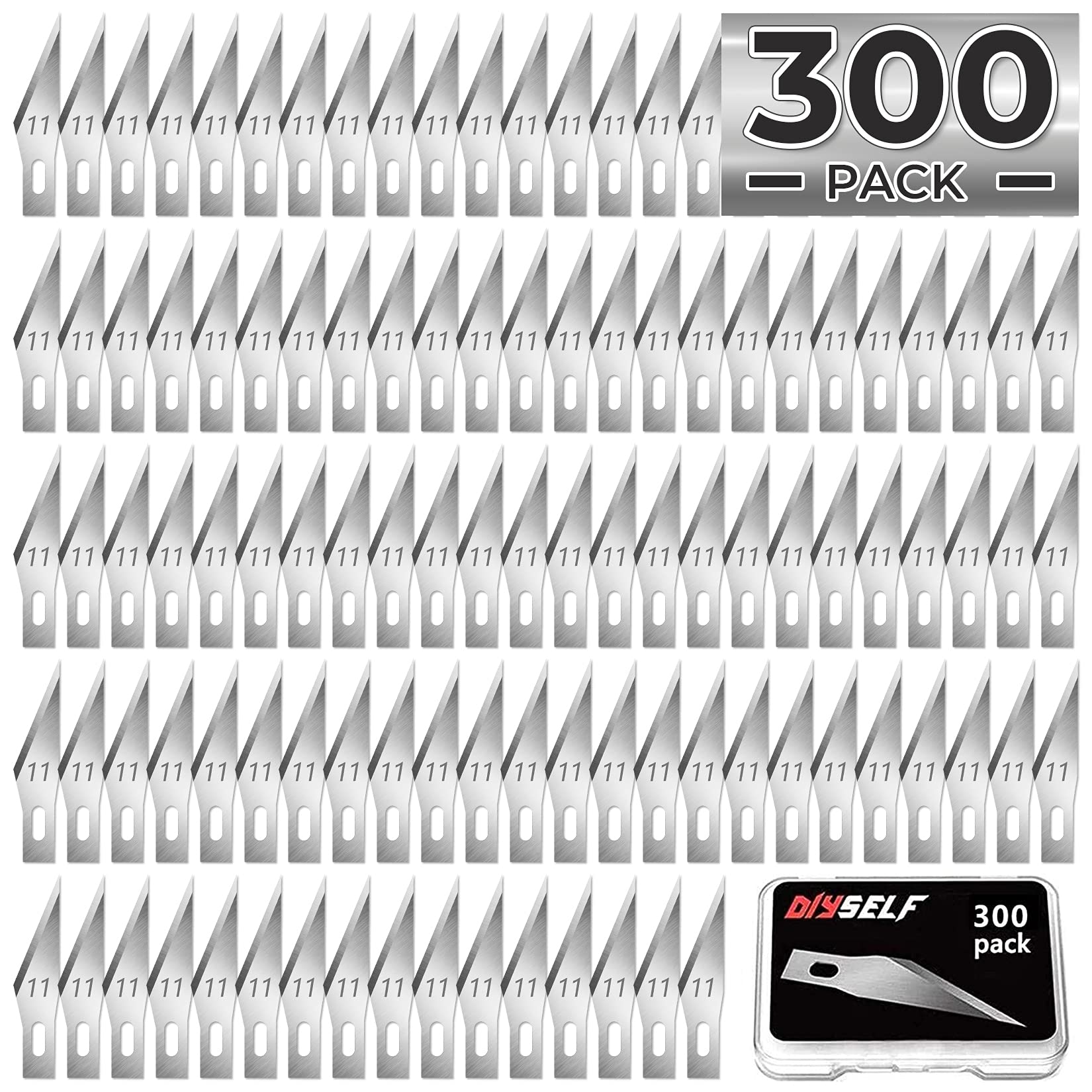 DIYSELF 20 Pack Exacto Knife - Craft Knife - Hobby Knife - Precision Knife  - Exactly Knife - Art Knife - Crafting Knife - Exactly Knife (Black)
