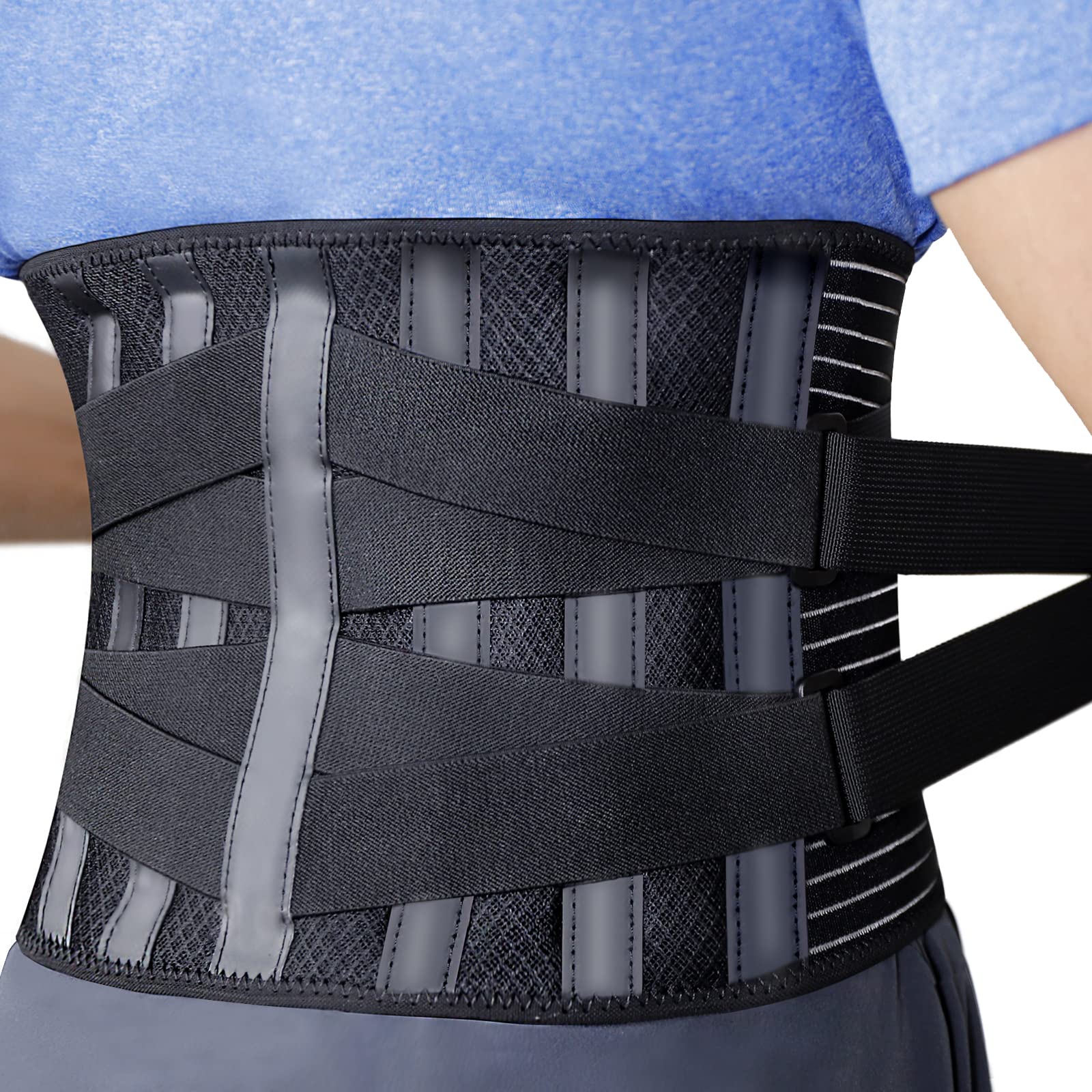 Bracepost Back Brace for Lower Back Pain Relief with 7 Stays Ultra
