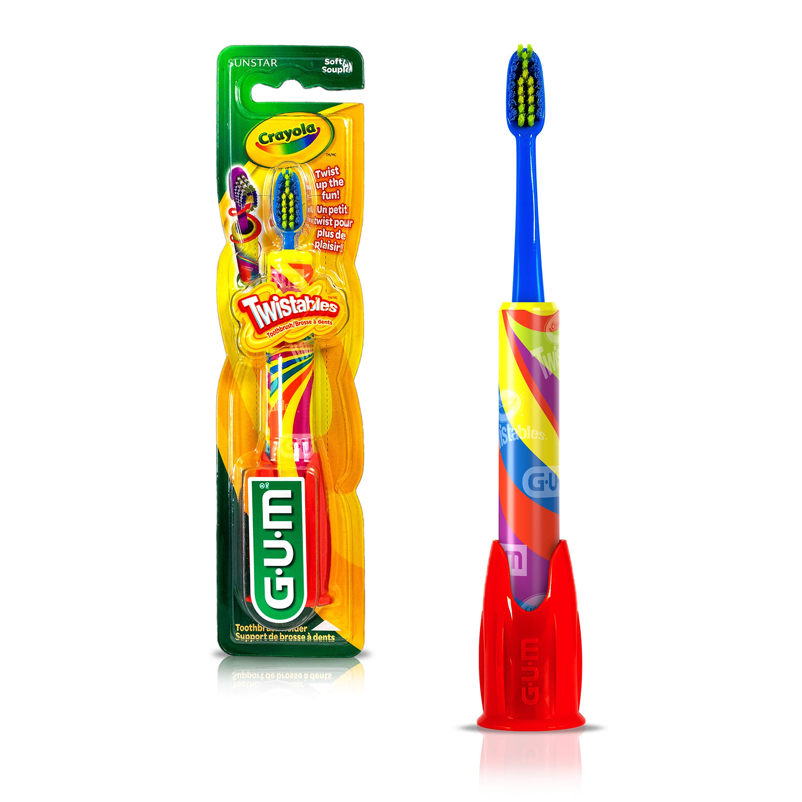 G-U-M Crayola Marker Toothbrush, Soft - 2 pack