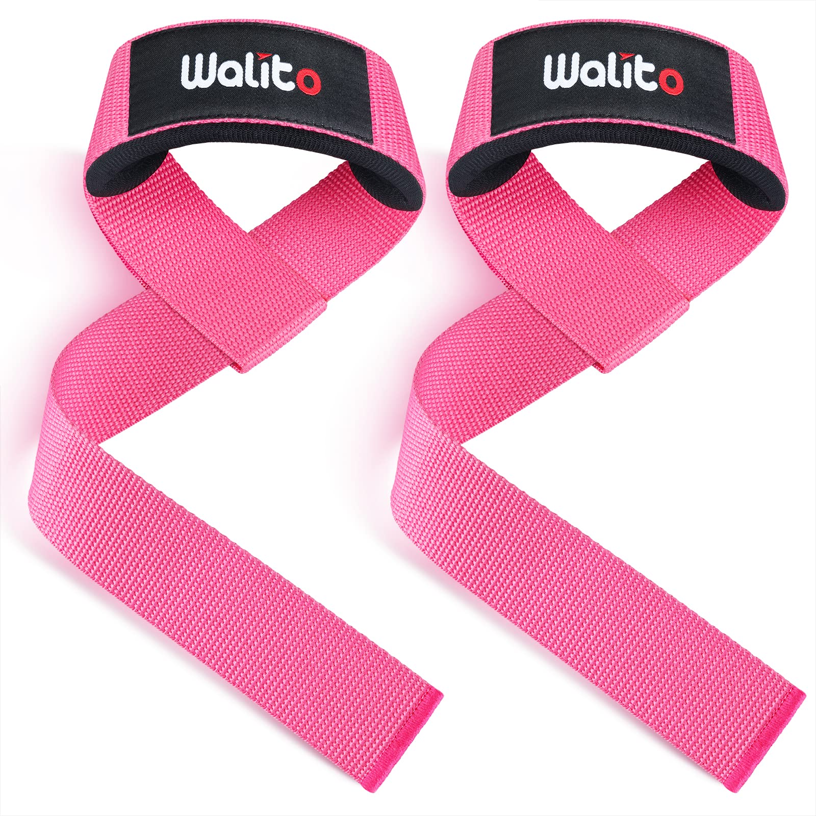 Gym Weight Lifting Straps - 24 Wrist Wraps Wrist Straps for Weightlifting Men & Women, Home Gym Deadlift Straps with Thick Protection Pad for