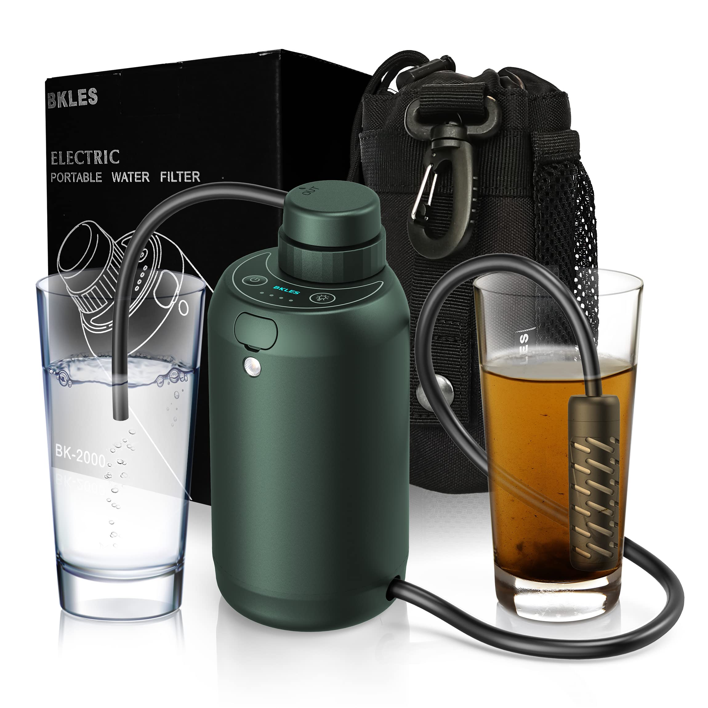 Electric Water Filtration System Survival Kit Portable USB Powered