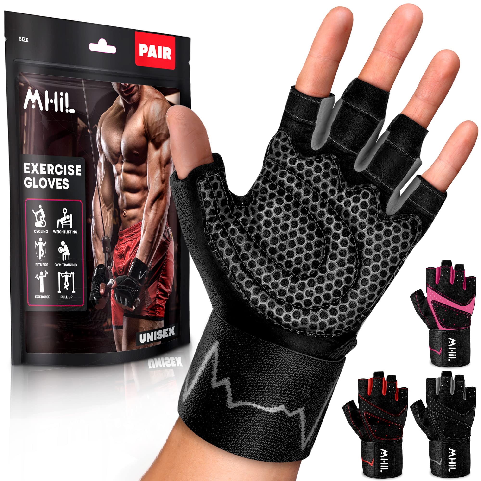 Cheap Workout Gloves Weight Lifting Gloves Fitness Half-finger Sports Gloves  Men And Women for Gym Dumbbe