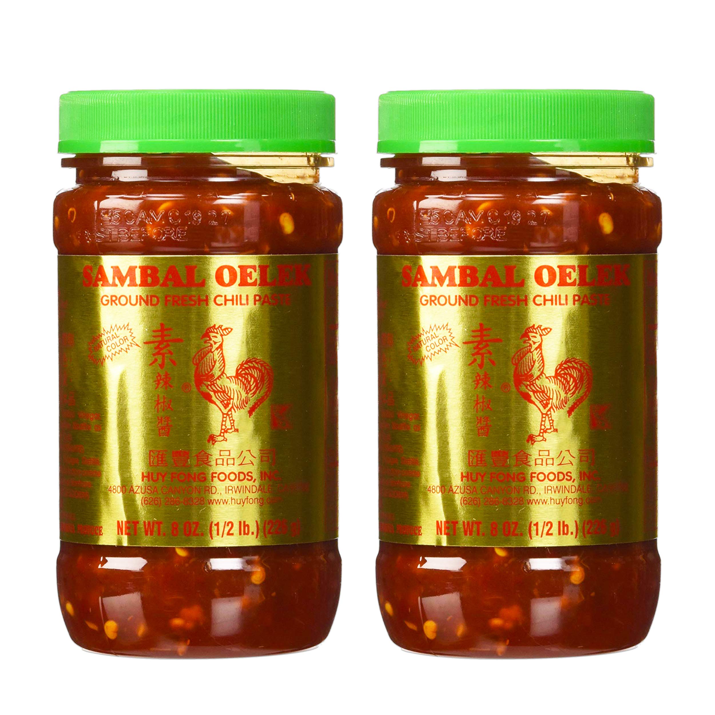 Huey Fong Sambal Oelek Chili Paste 8 Oz 2 Pack