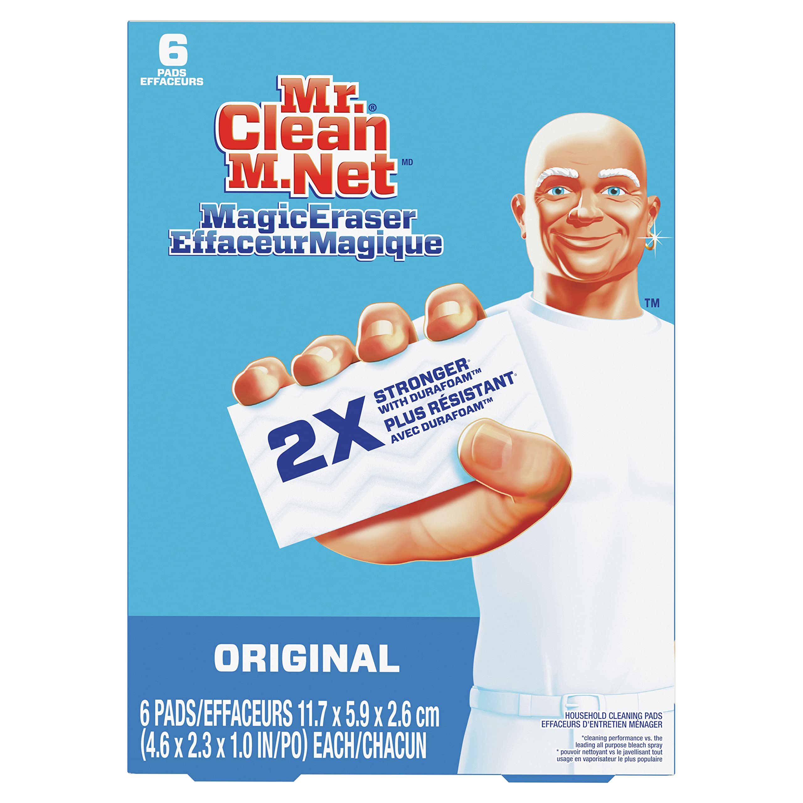 Không cần sử dụng hóa chất độc hại, chỉ với cục tẩy vết bẩn Mr. Clean Magic Eraser, mọi vết bẩn trên bề mặt đều sạch sẽ như mới. Hãy xem hình ảnh để chứng kiến kết quả bất ngờ mà sản phẩm này mang lại.