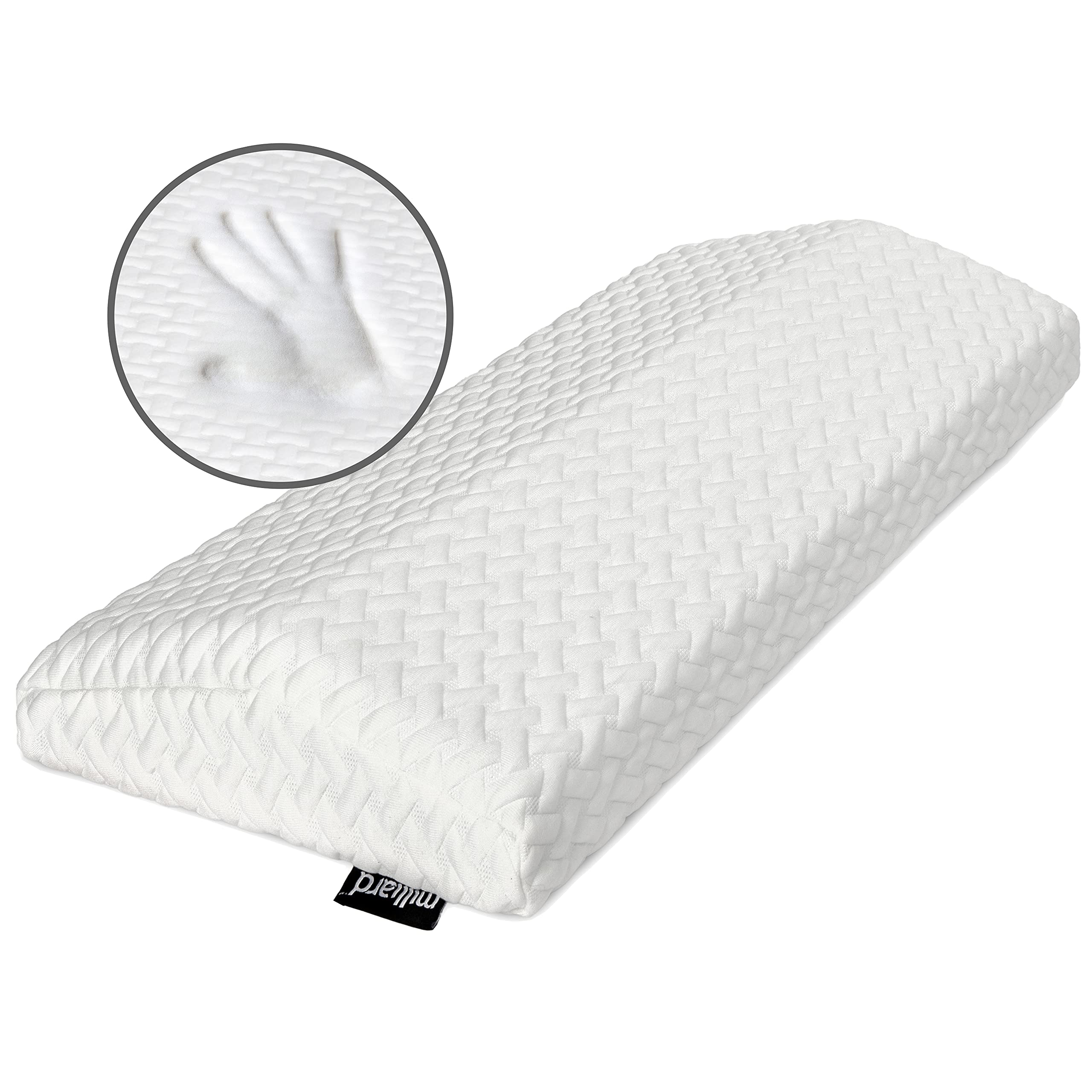 FOUSUPDT Lumbar Pillow, Memory Foam Lumbar Support Pillow for