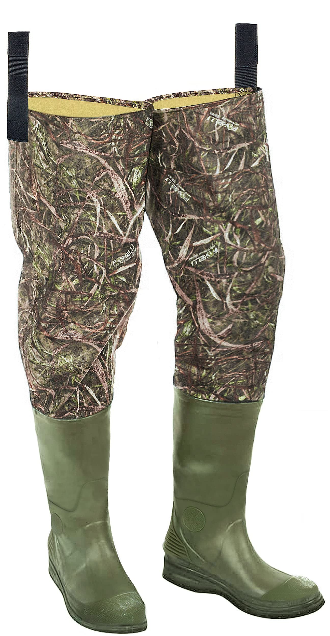 Foxelli Hip Waders Waterproof Camo Hip Waders for Men & Women with Boots  Lightweight Wading Hip