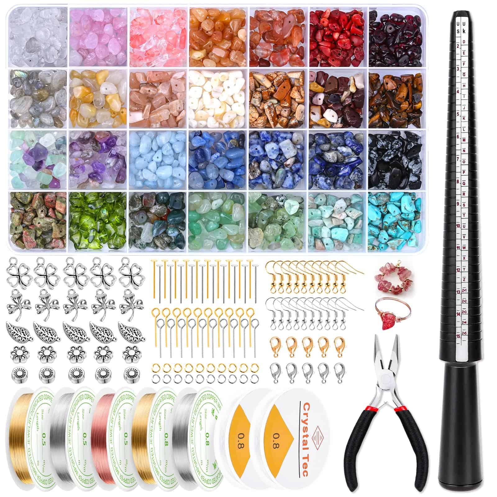 Compatible Withring Size Measuring Tools With Jewelry Wire And Crystal  Stone Beads