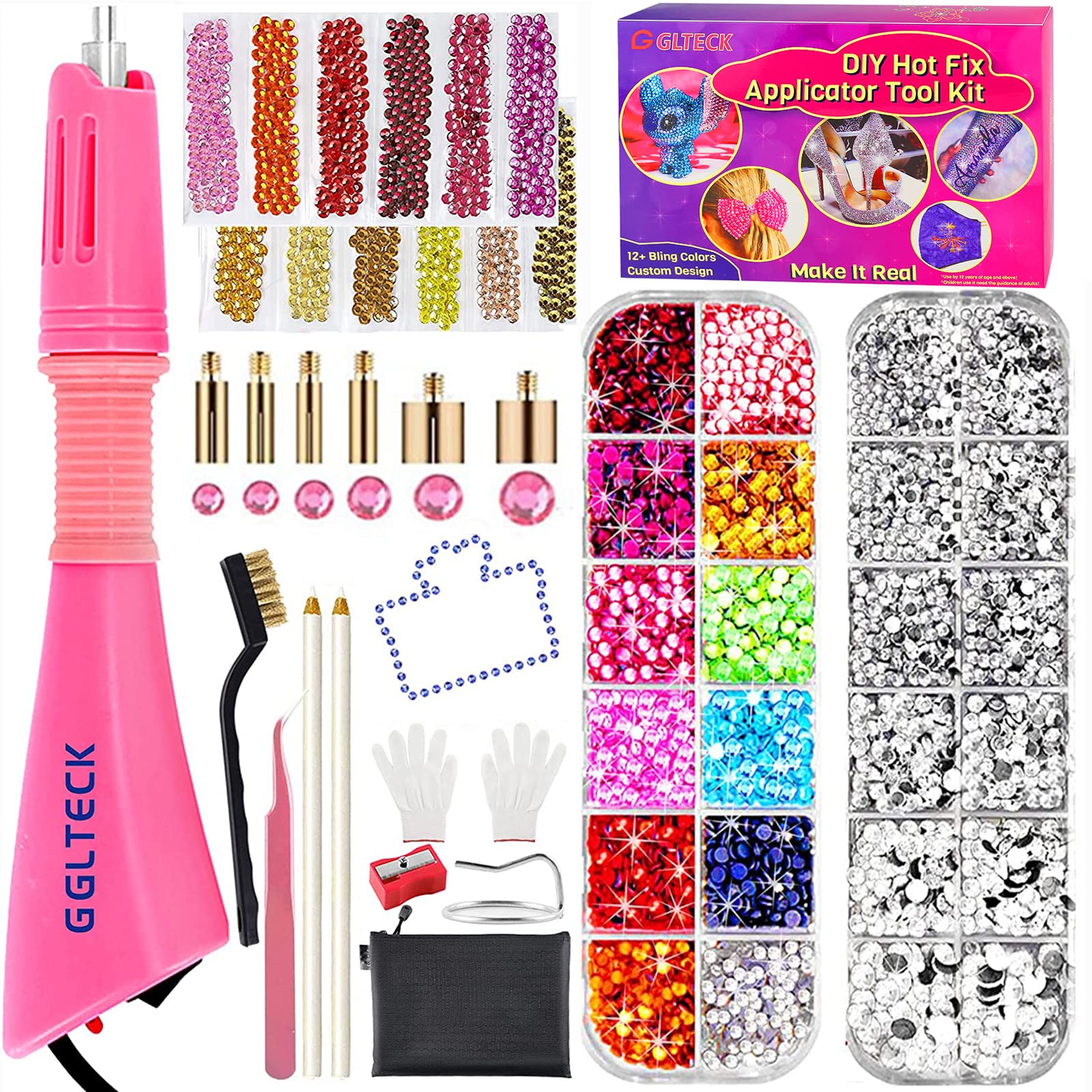 Hotfix Applicator, Bedazzler Kit with 5784 PCS Rhinestones for Crafts, DIY  Hot F