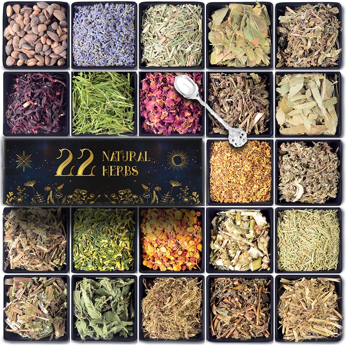  30Pcs Dried Herbs for Witchcraft, Witchcraft Supplies