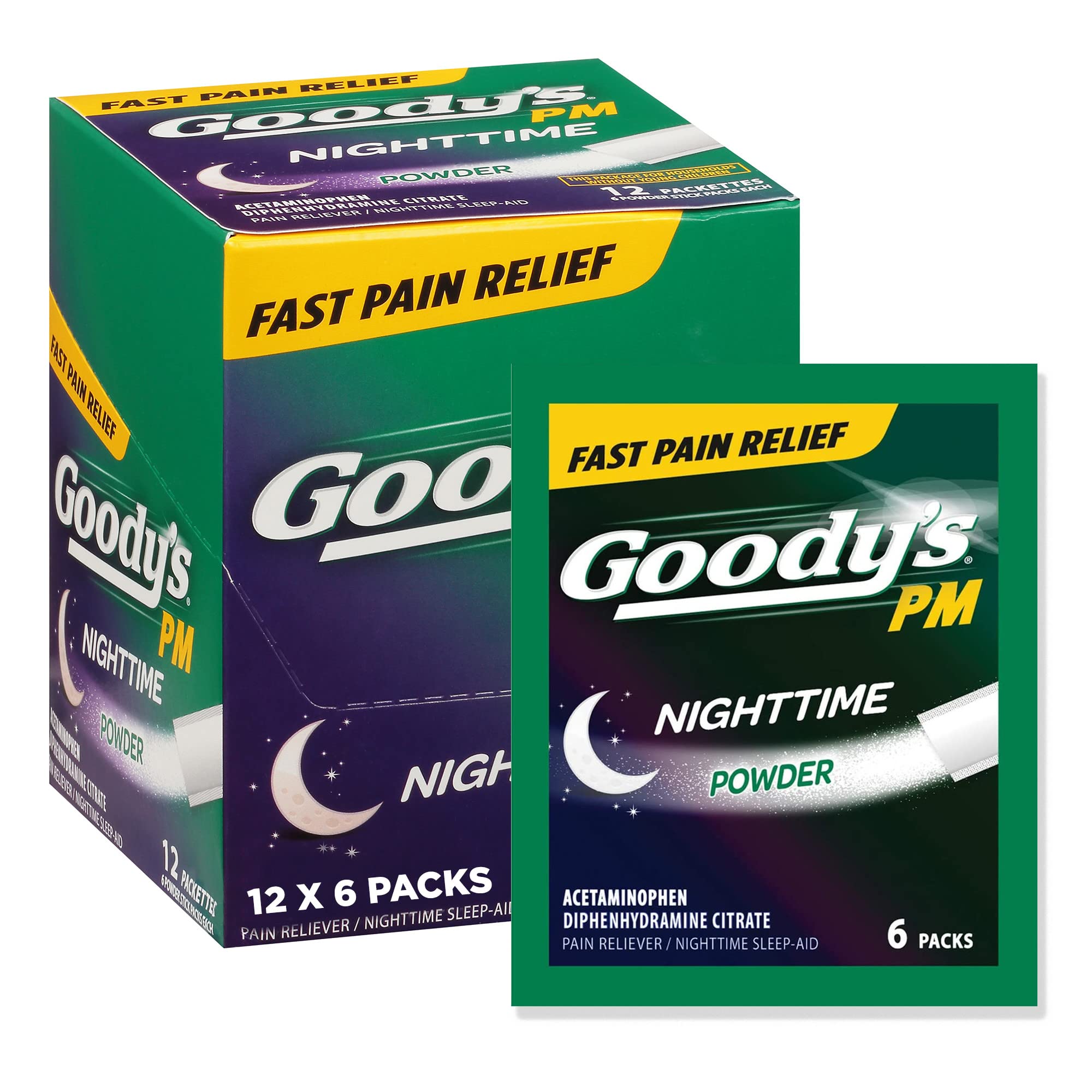 Goody's Back and Body Pain Relief Powder, Dissolve Packs, 24 Individual  Packets