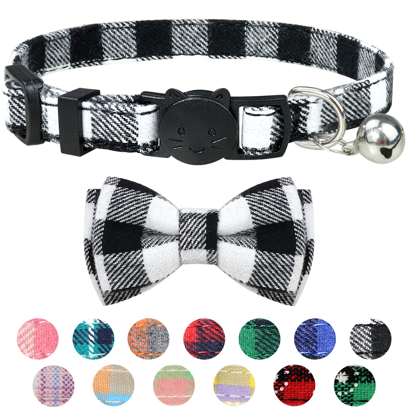 Cute Soft Girl Dog Collar With Bow, Bowtie Dog Collar For Boy Dog