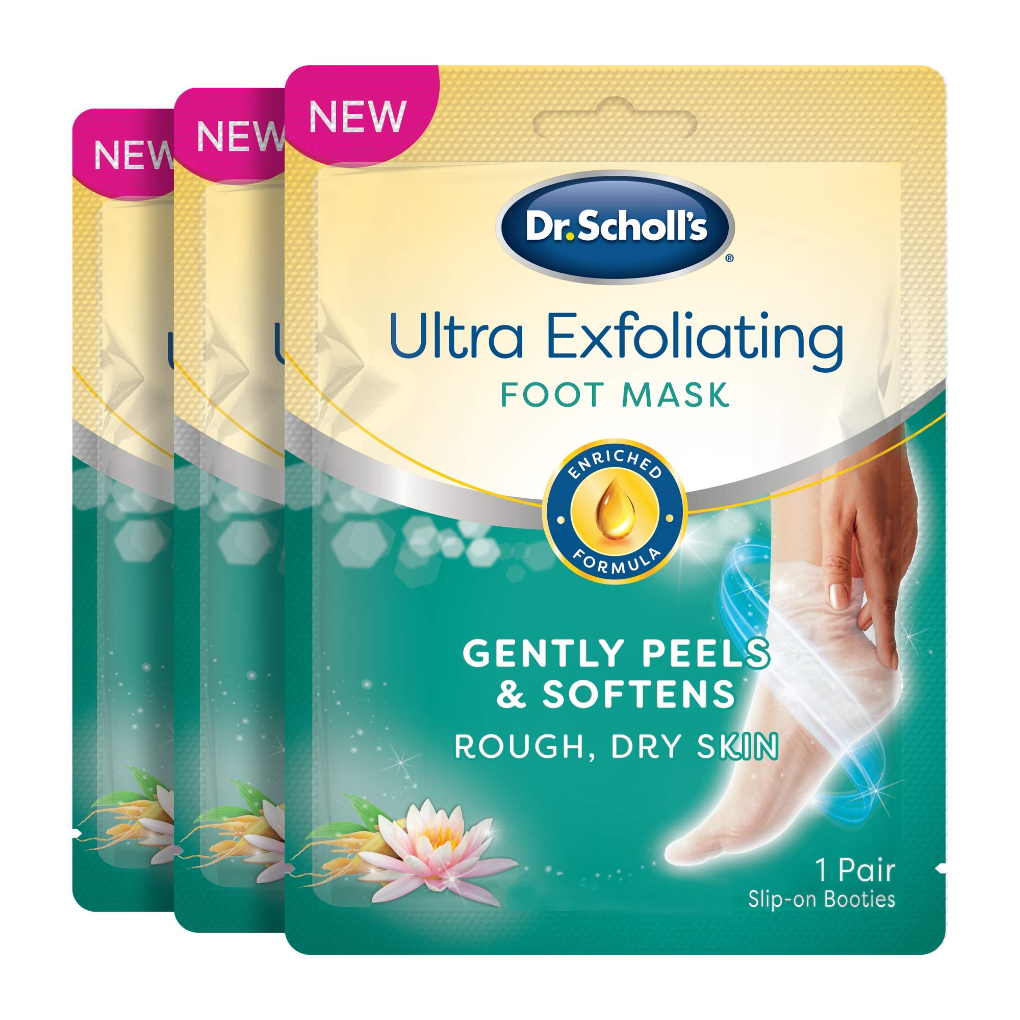 Dr. Scholl's® Rough, Dry Skin Ultra-Exfoliating Foot Mask , Gently
