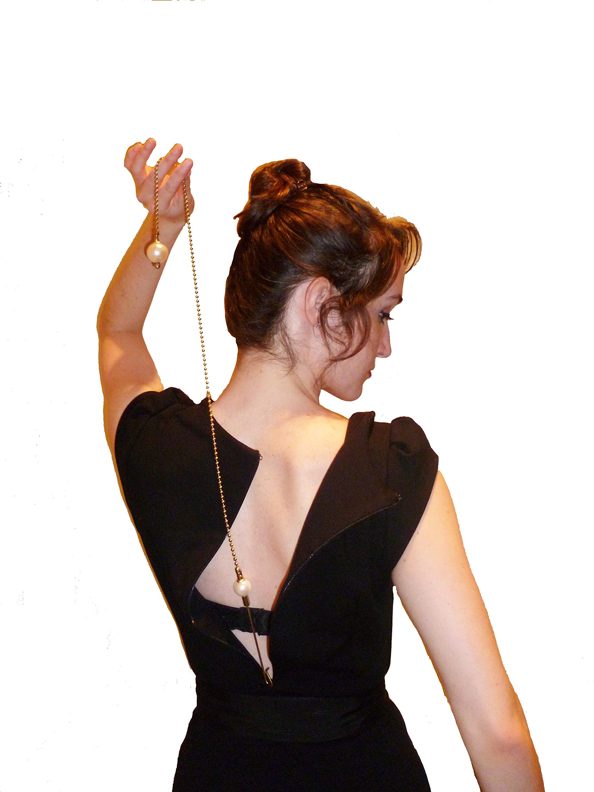  ZipHer - Best Dress Zipper Helper - Unique Long Hook for  Mid-Back Zip-Ups & Easy Removal - Audrey Hepburn Inspired – All Metal -  Industrial Chic - Strong & Ergonomic : Health & Household