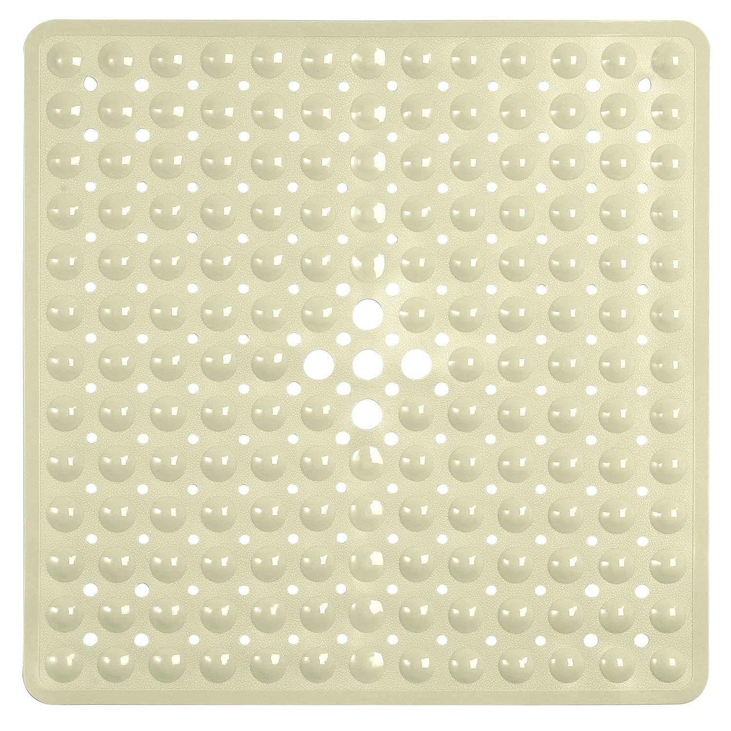  Square Non Slip Shower Mat Without Suction Cups Beige