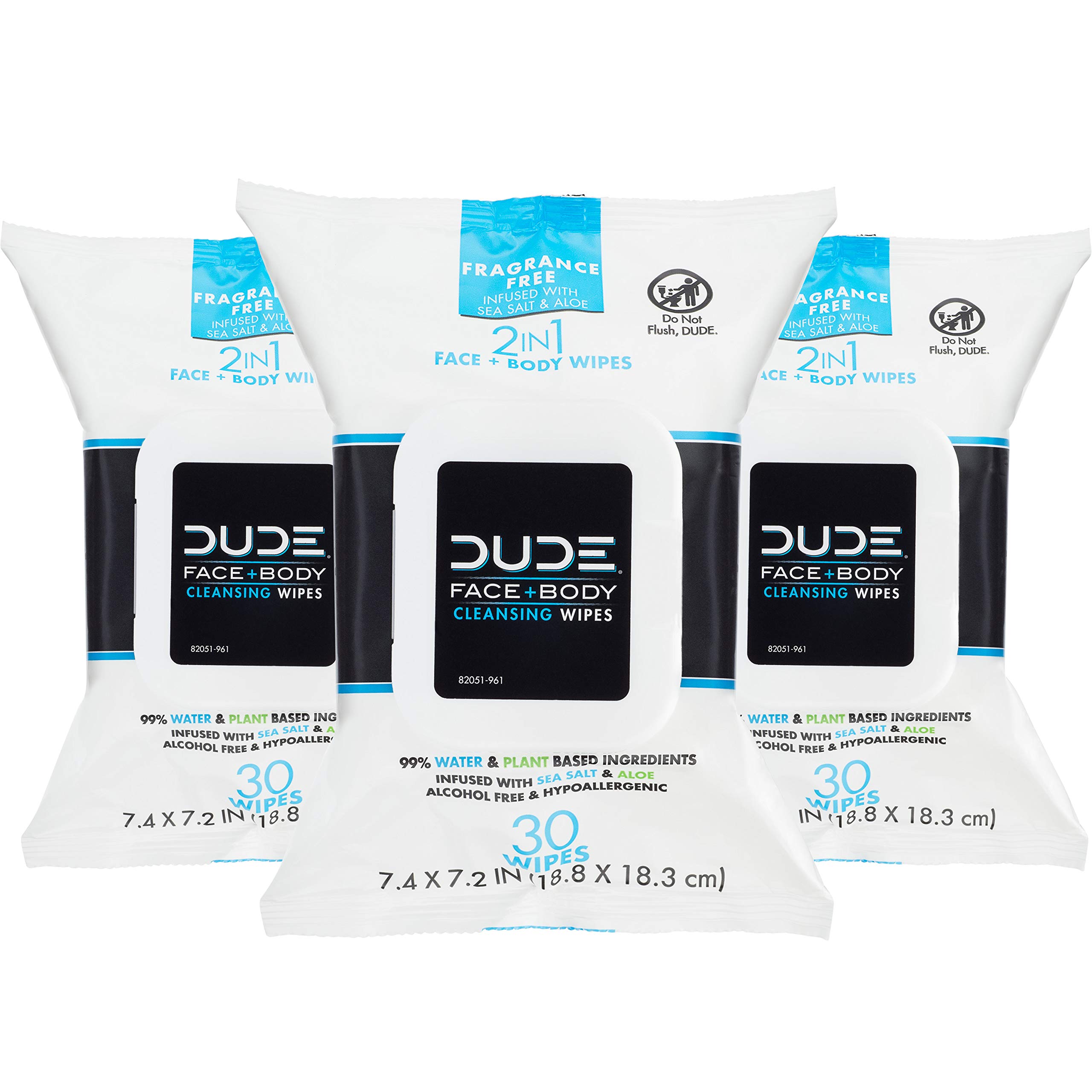 Dude Shower Body Wipes 8-Pack 