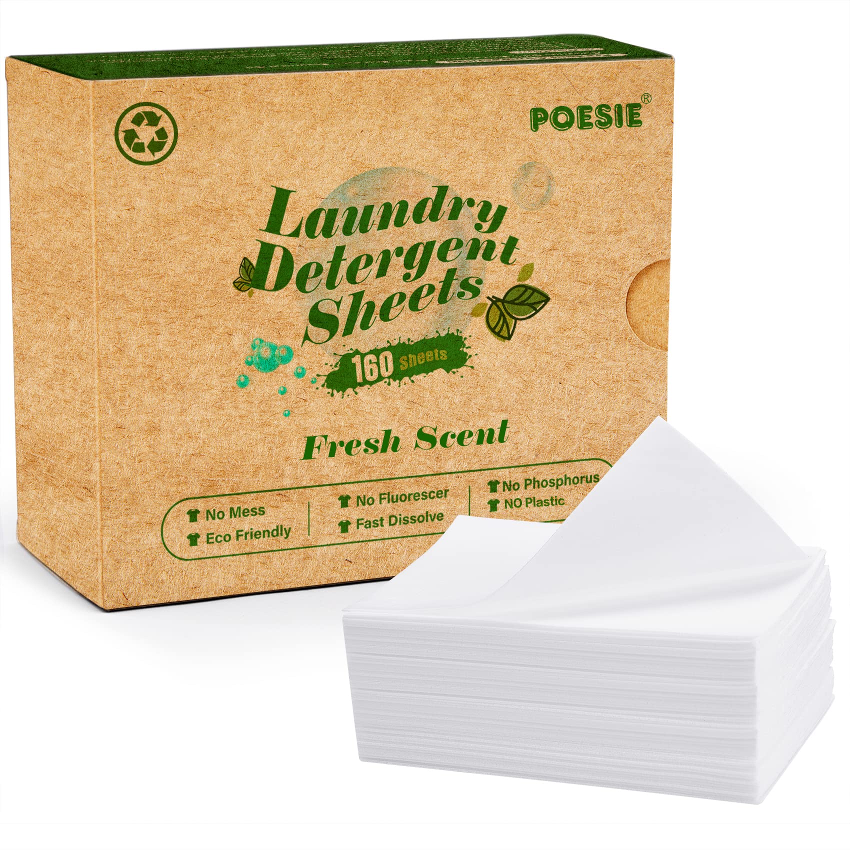 Eco-Conscious Laundry Sheets, Our Hypoallergenic Detergent Without