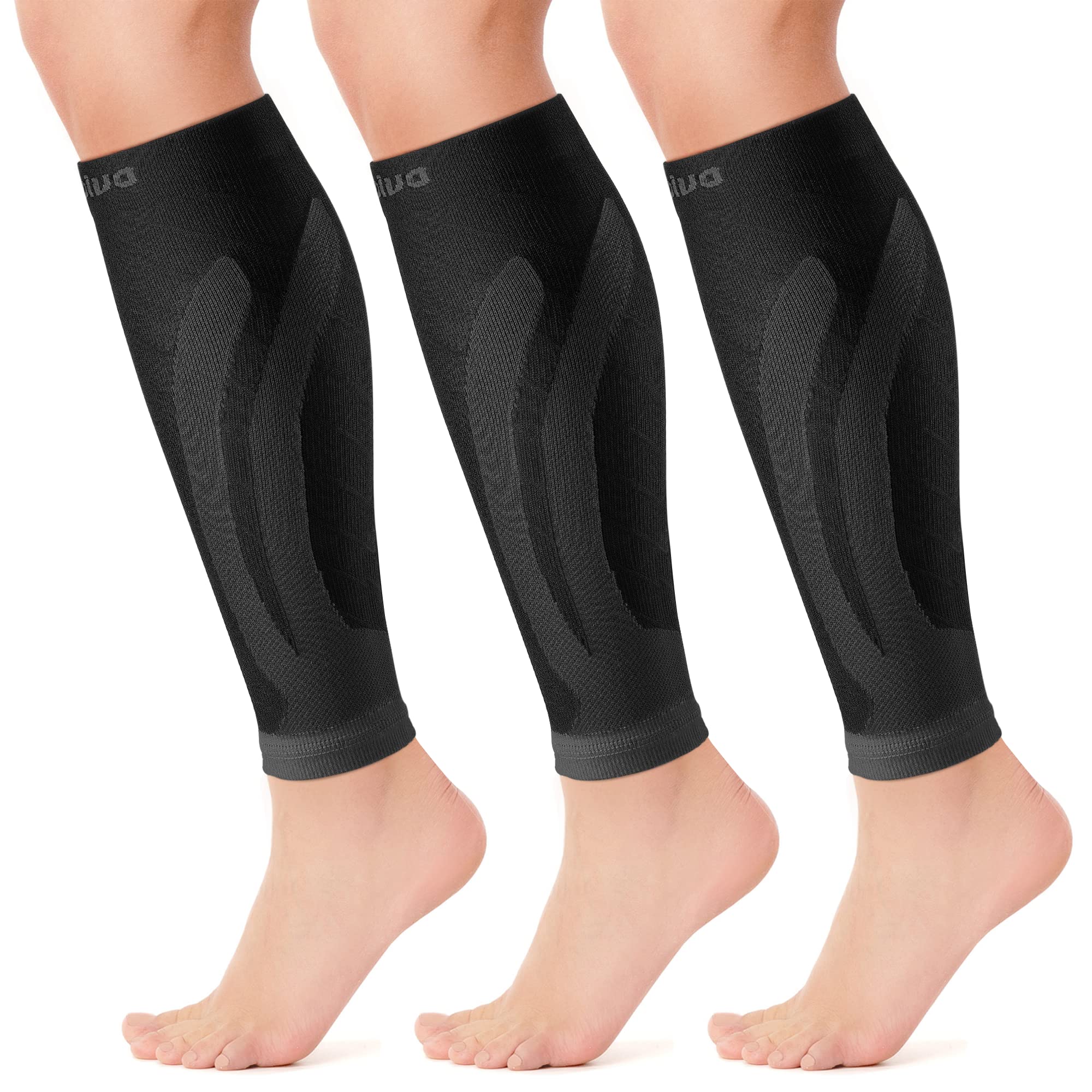 BeVisible Sports Calf Compression Sleeves - For Shin Splint & Calf Pain,  Graduated Compression Socks for Running & Recovery