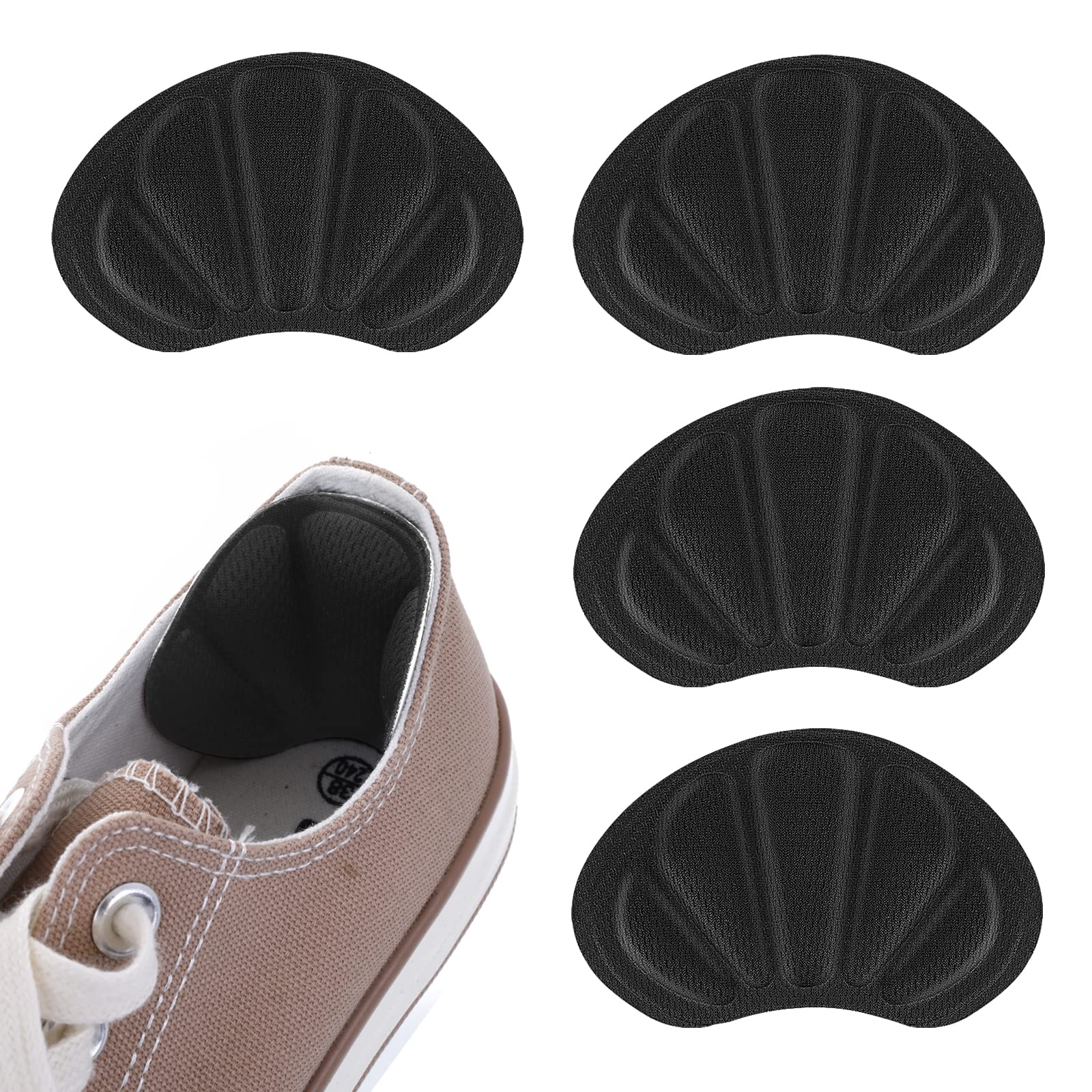 Combo Self-Adhesive Heel Grips Liner Cushion Inserts for Loose Shoes | Heel  Pads Snugs for