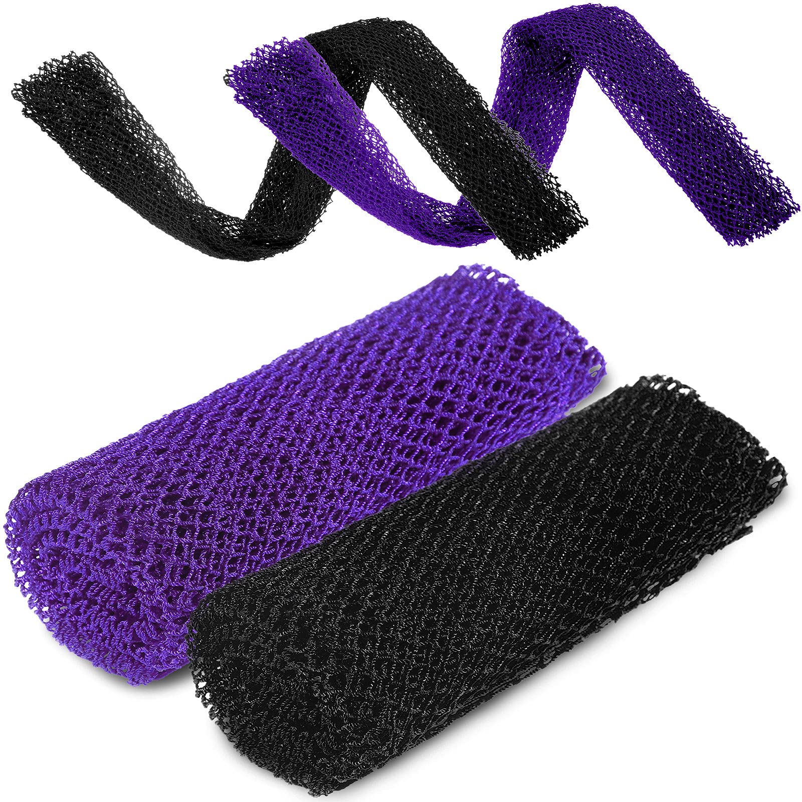 2 Pieces African Net Sponge African Body Exfoliating Net African Net Bath  Exfoliating Shower Body Scrubber Back Scrubber Skin Smoother for Daily Use  or Stocking Stuffer (Black, White) : : Beauty