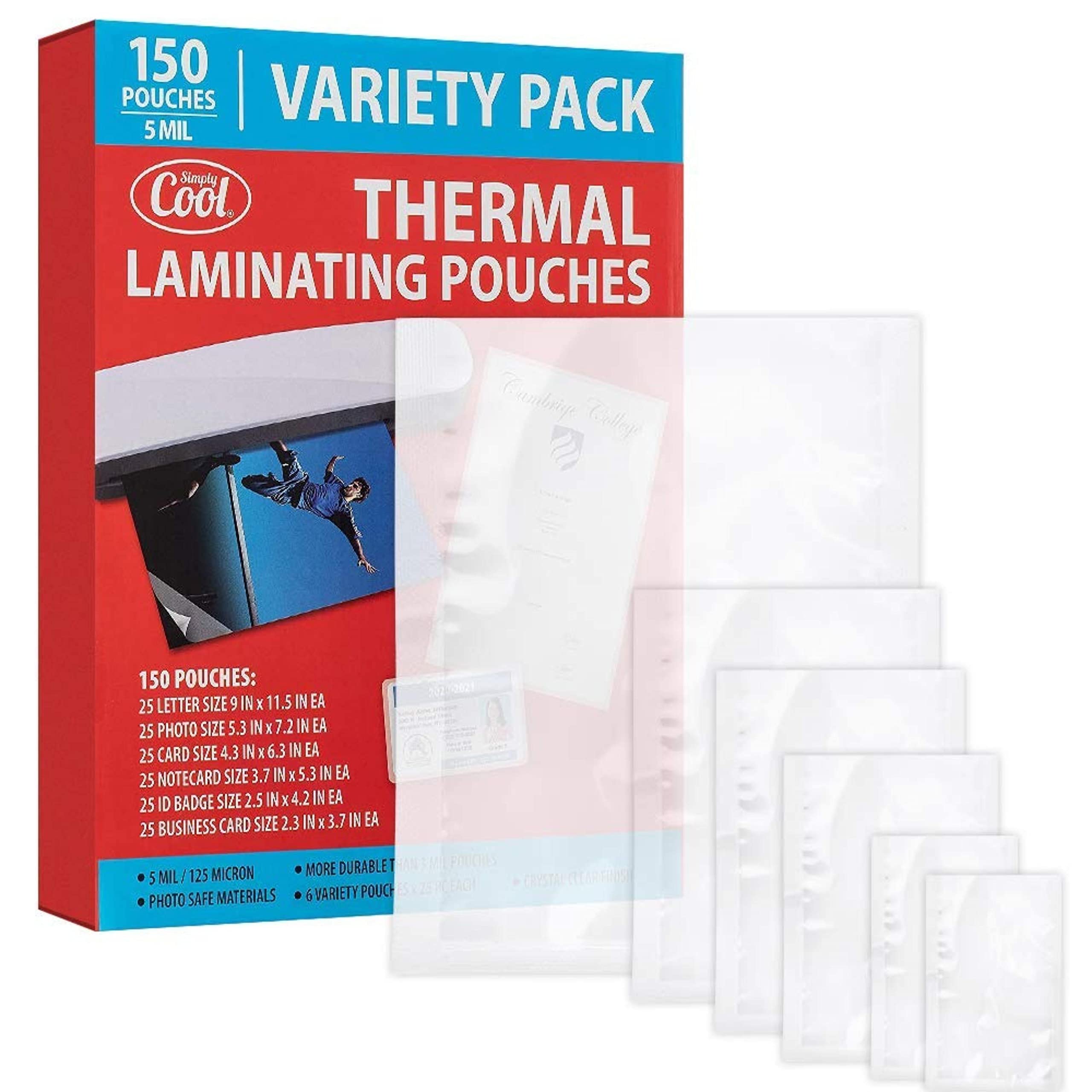 5MIL Thermal Laminating Pouches (150 Count) Letter Photo Card