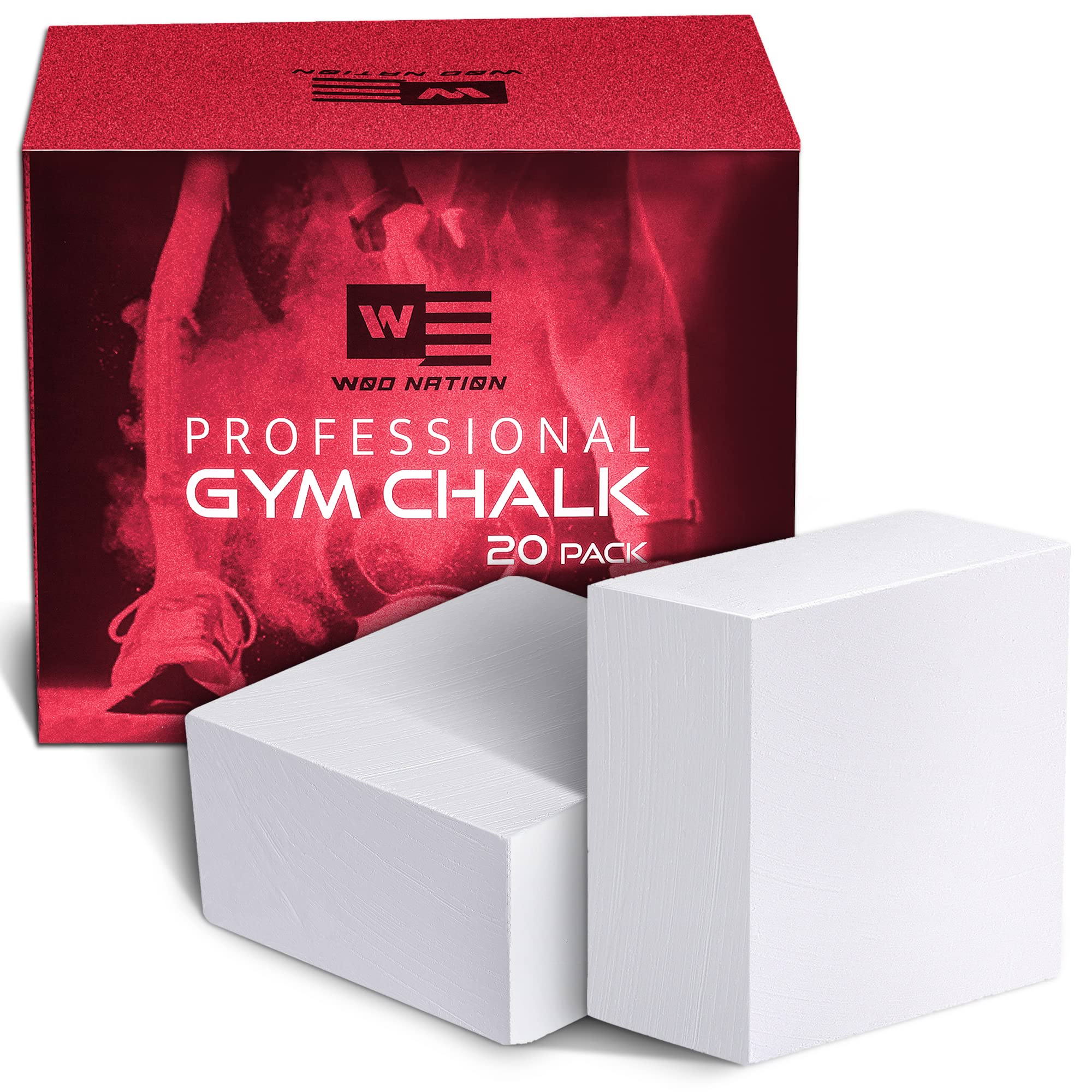WOD Nation Gym Chalk Blocks - 20 Pack Premium Sport Hand Chalk - Easy Grip,  Moisture Absorbing, Athletic Block Gym Chalk (1lb, 2oz Each) for  Gymnastics, Rock Climbing, Power Lifting, & More!: Buy Online at Best Price  in UAE 