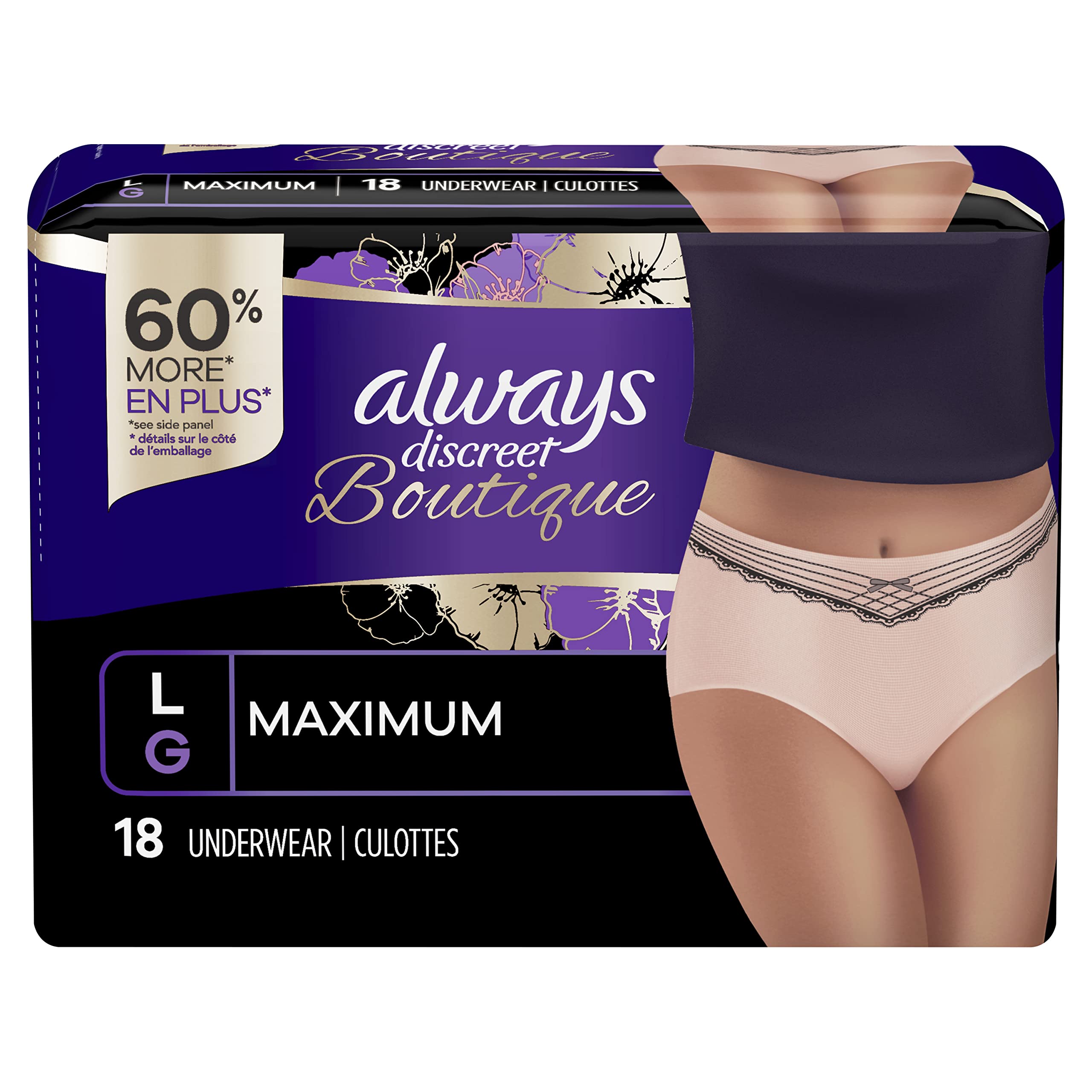 Always Discreet Boutique Incontinence Underwear Maximum Protection