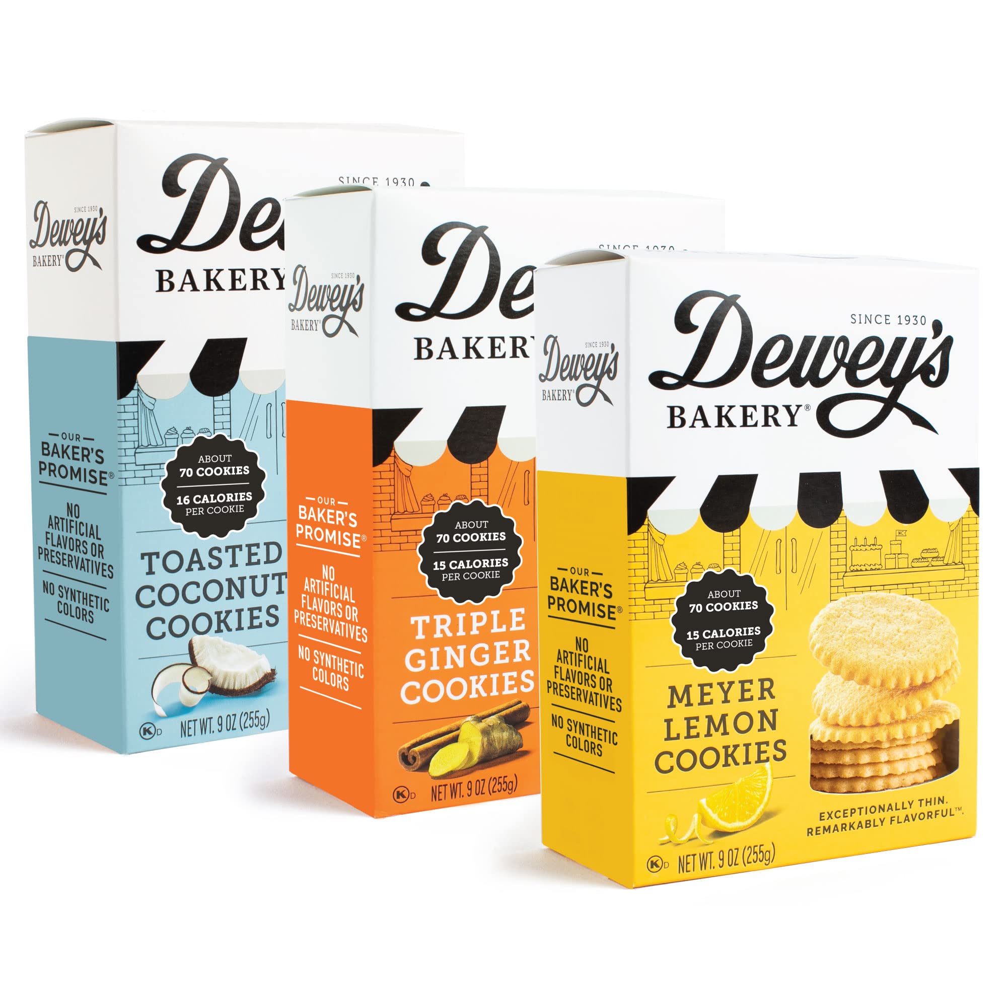 Dewey S Bakery Meyer Lemon Triple Ginger Toasted Coconut Moravian