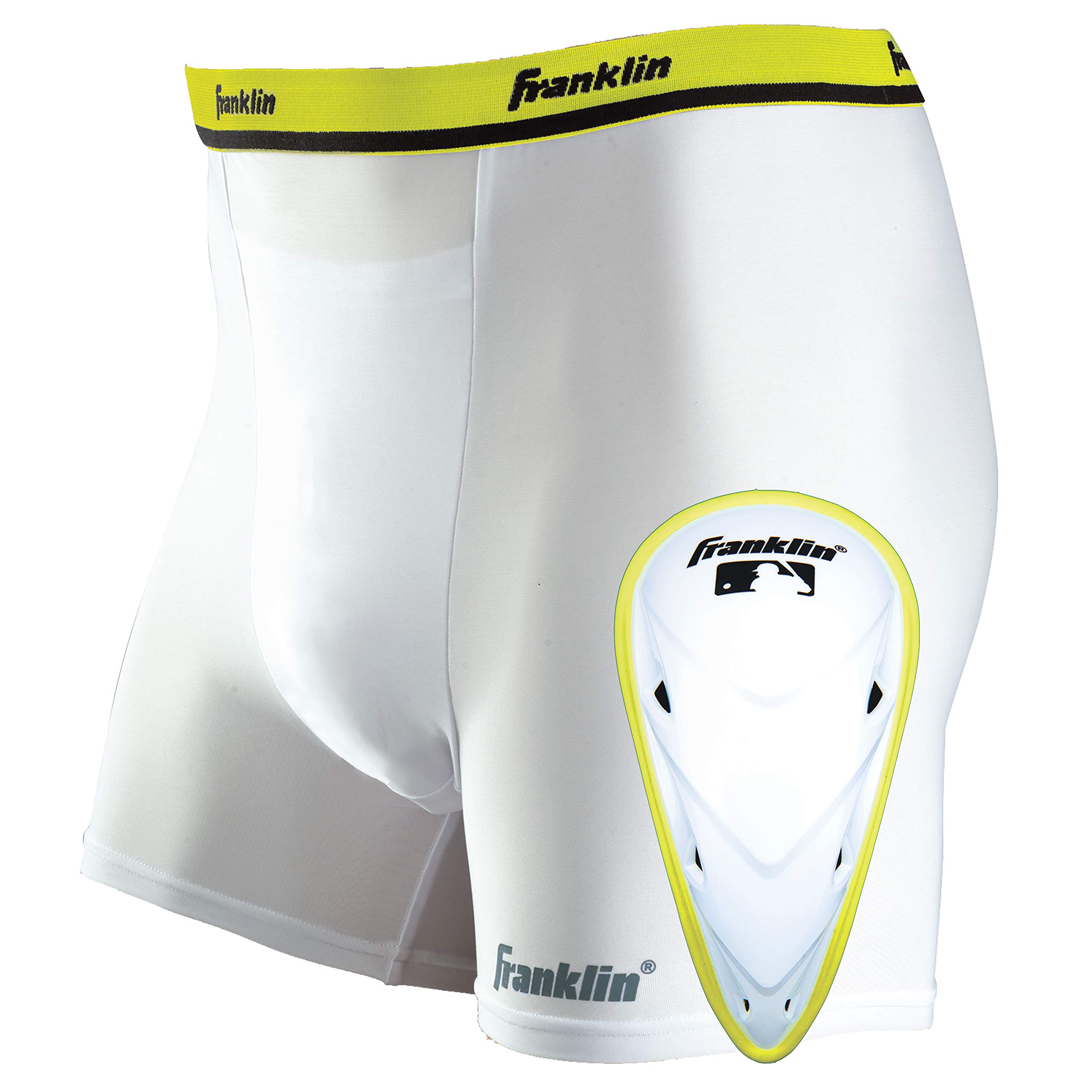 Franklin Sports Baseball Sliding Shorts with Cup Holder - Youth and Adult  Sizes Adult Medium