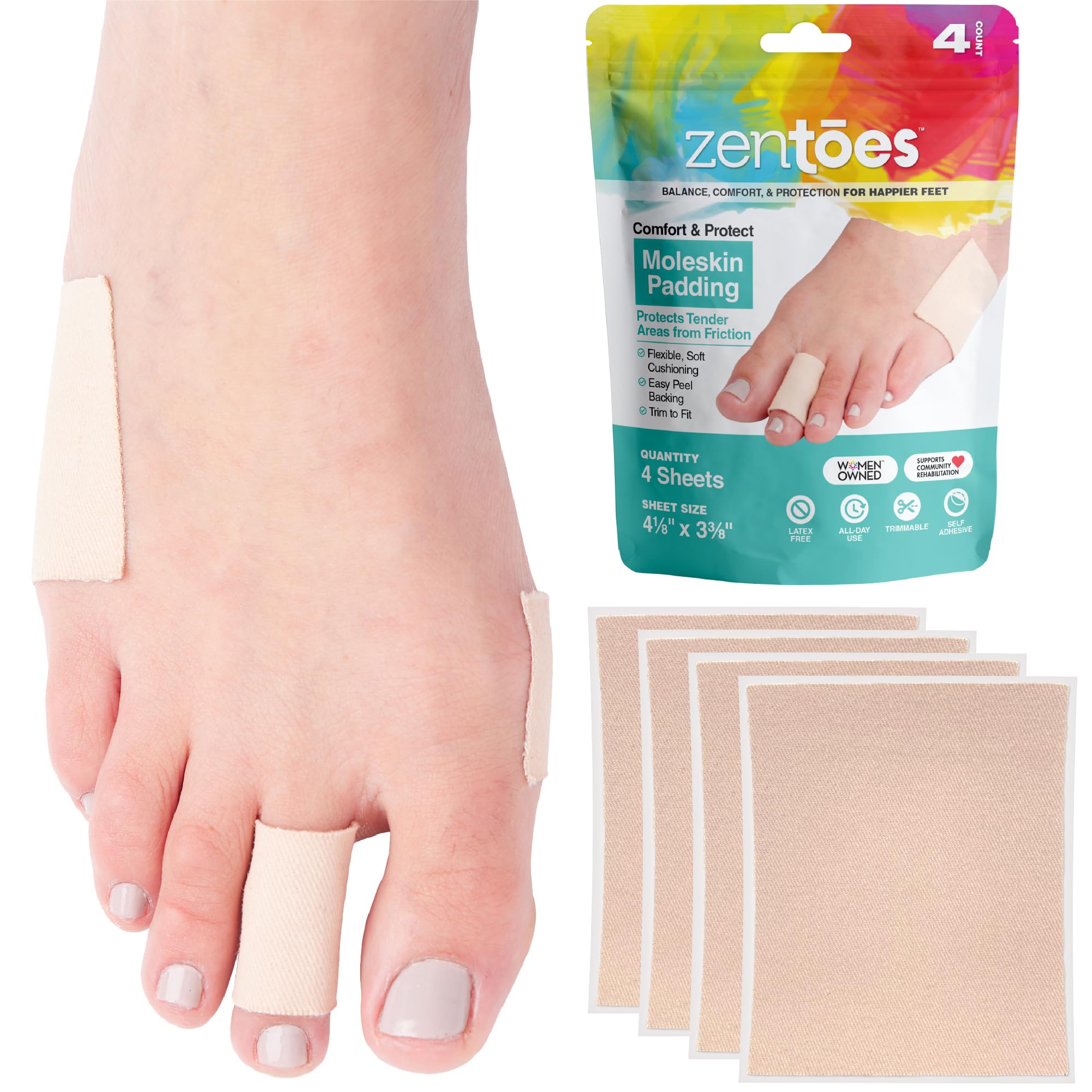 ZenToes balance comfort and protection for Bunions, Calluses and Corns