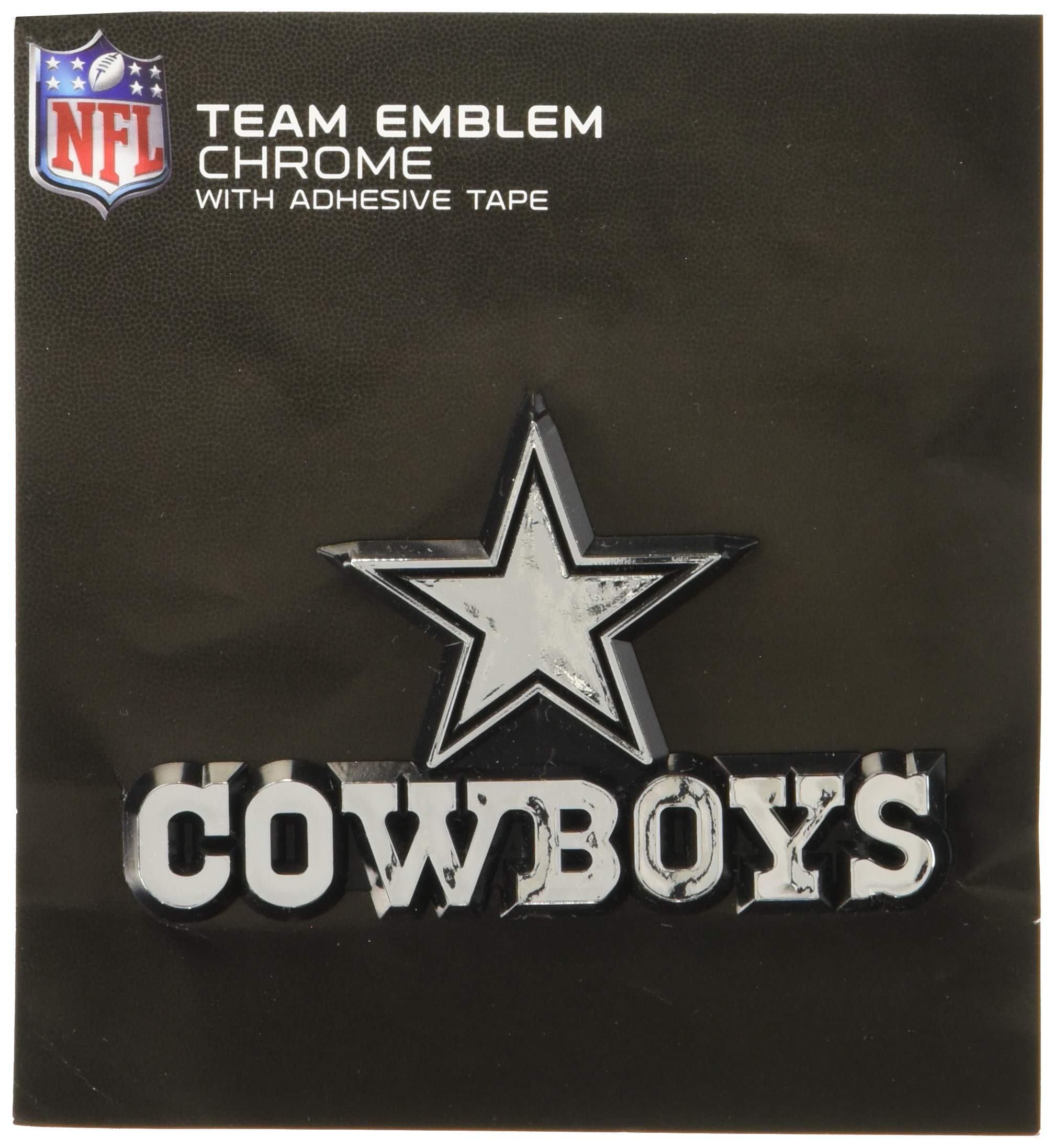 NFL Dallas Cowboys 3D Chrome Metal Emblem