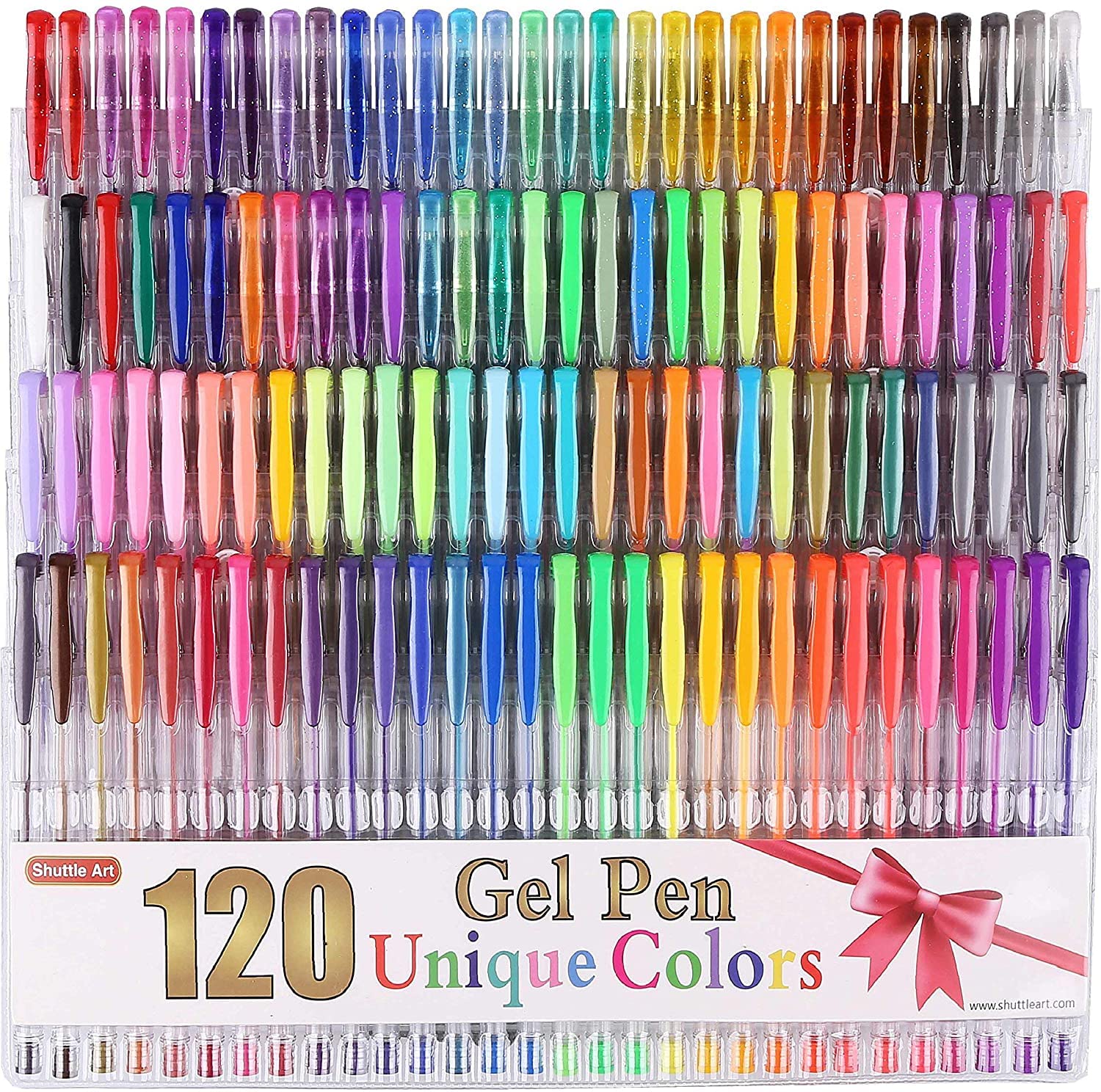 360 Pack Gel Pens Set Shuttle Art 180 Colors Gel Pen Set Plus 180 Color Refills Perfect for Adult Coloring Books Doodling Drawing