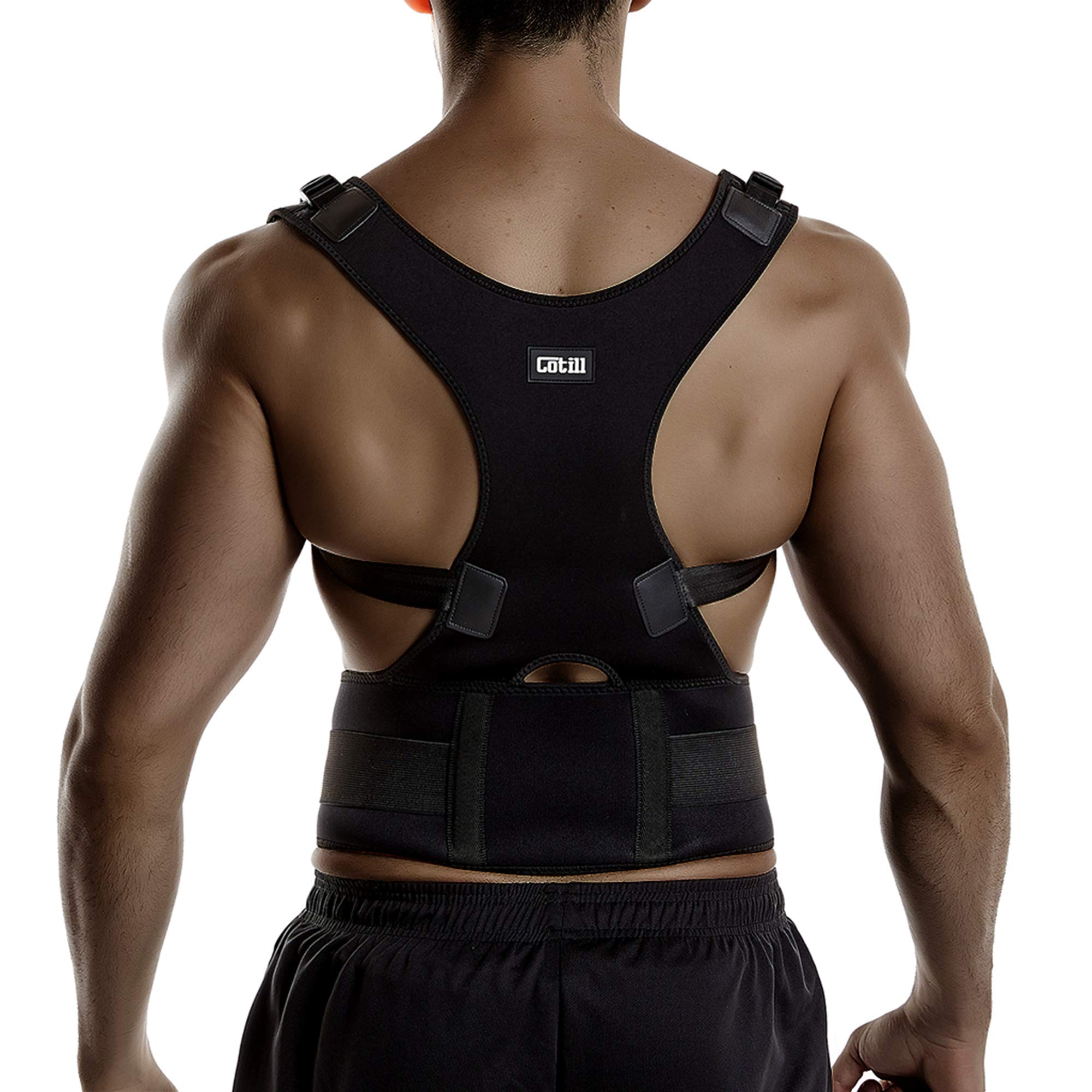Adjustable shoulder brace, back Lumbar Support belt, Posture Corrector men  women
