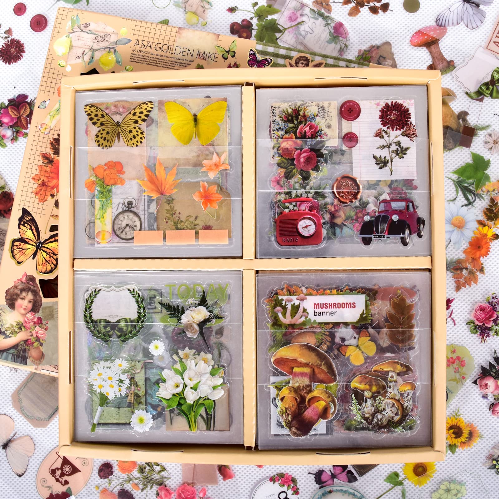 Floral Polaroid Stickers – Mushie Works