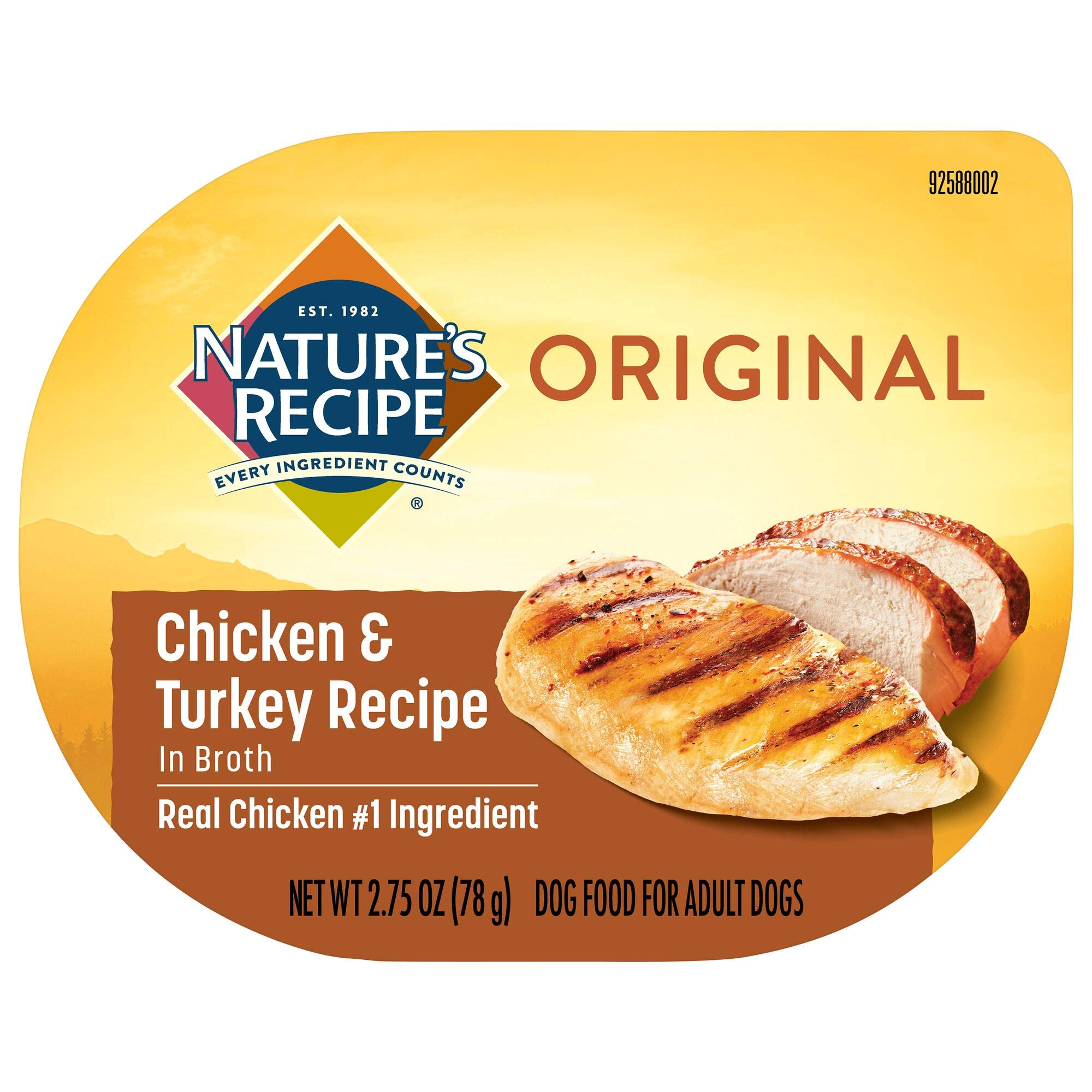 Nature's recipe chicken recipe best sale in broth wet dog food