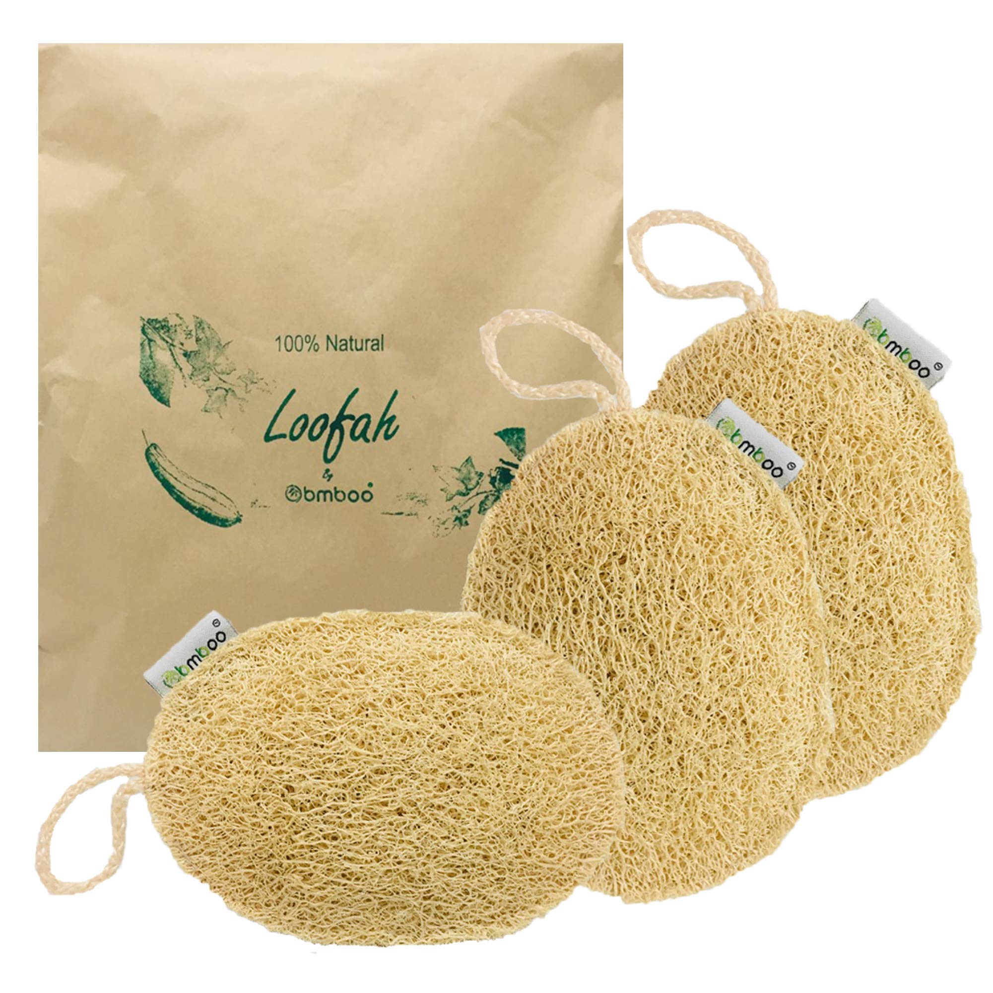 Natural Loofah Sponge Exfoliating Shower Luffa Sponge Biodegradable - LIYA  BEAUTY