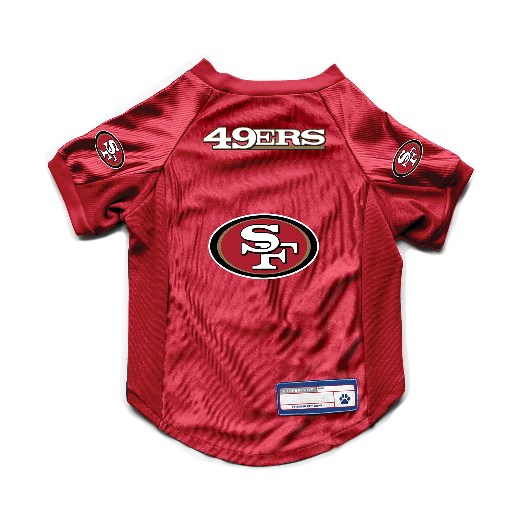 Littlearth Unisex-Adult NFL San Francisco 49ers Stretch Pet Jersey, Team  Color, Large