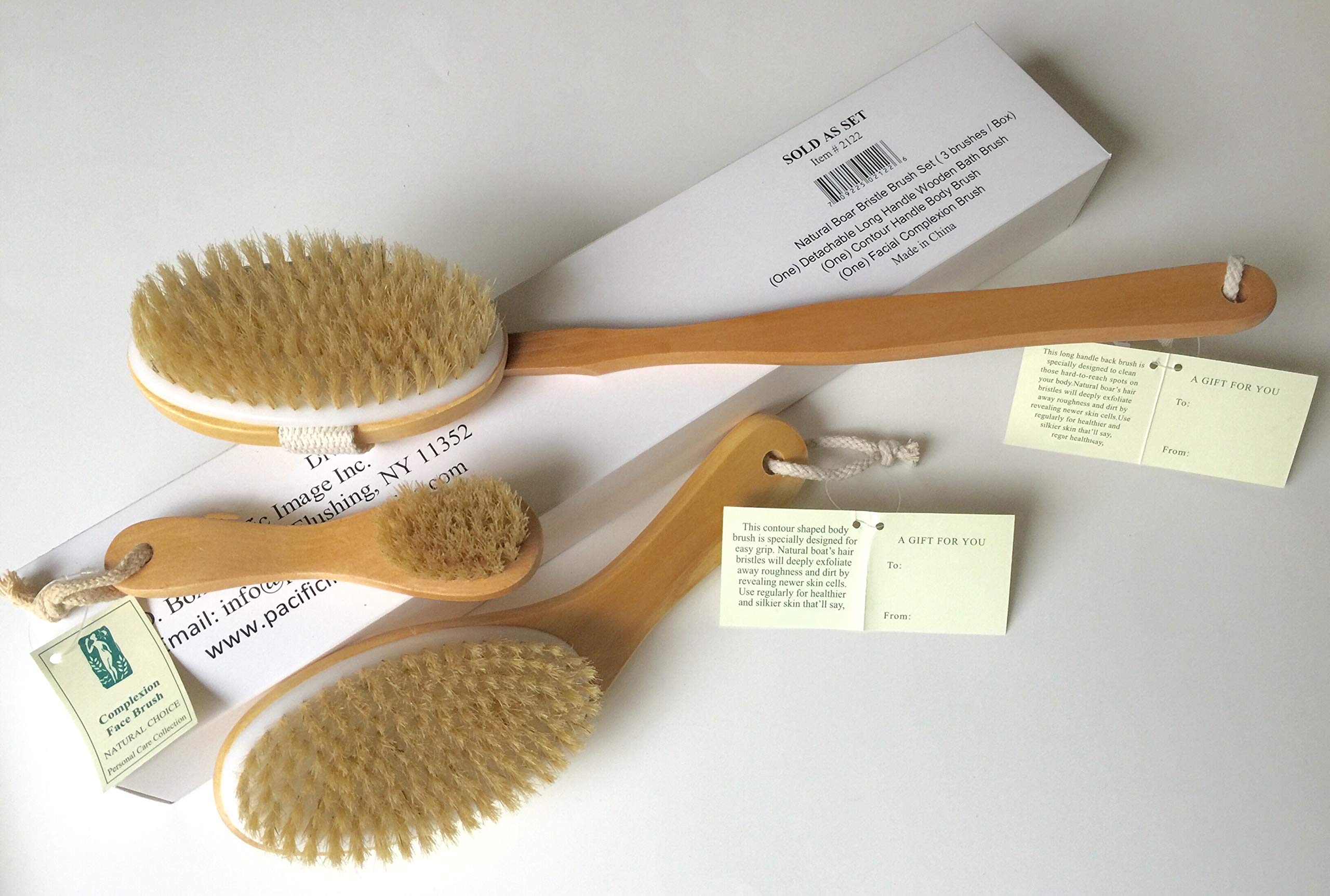 Natural Bristle Contour Body Brush - Dry Brush