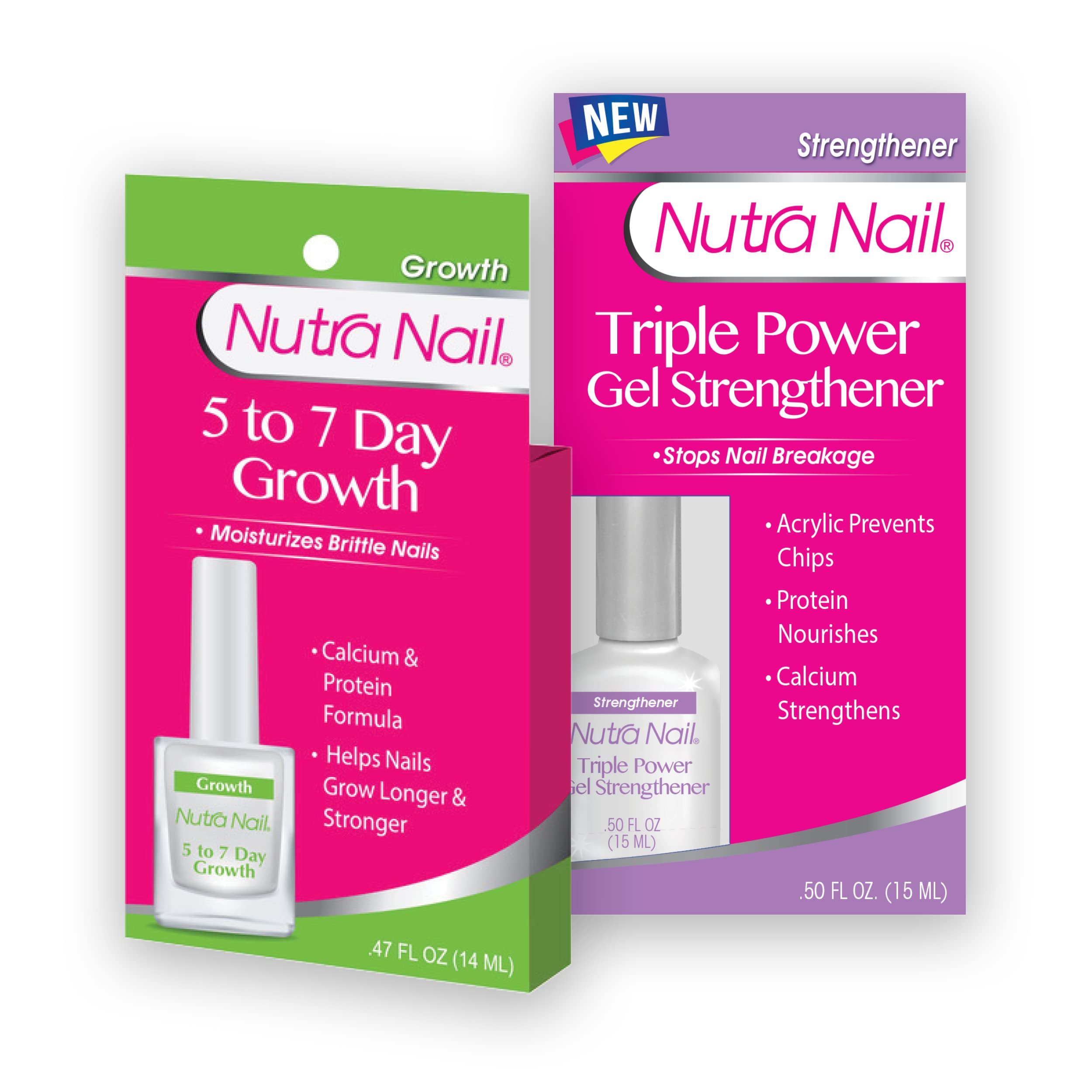 Nutra Nail 5 to 7 Day Growth Treatment - Fast Keratin Nail Hardener & Nail  Strengthener for Thin Nails, Brittle & Damaged (0.47 Fl Oz)