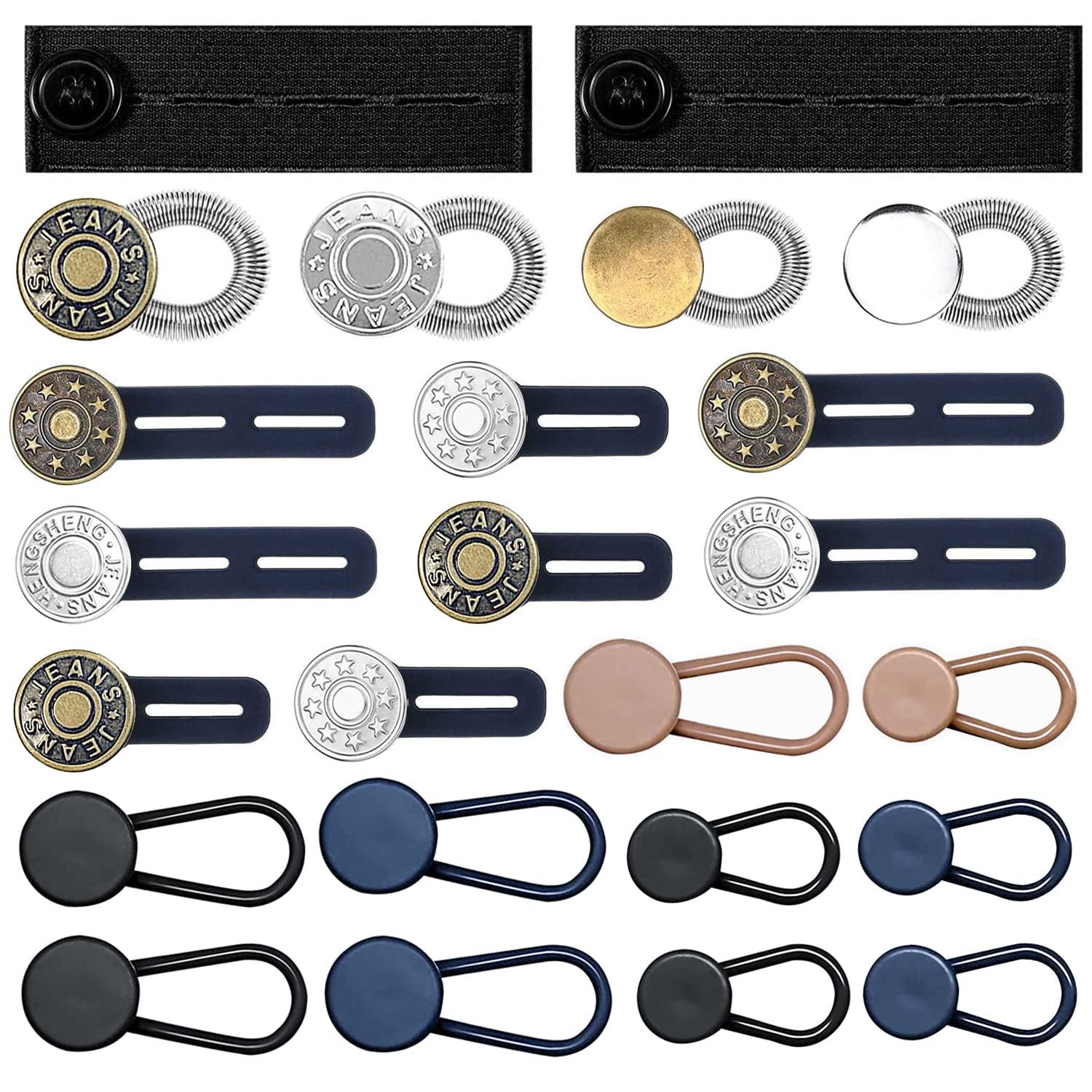 4 Sets) Button Extender for Trousers Waist Extenders for Mens Trousers Jean Button  Extender Waistband Extender Jeans Retractable Button price in Saudi Arabia,  Saudi Arabia