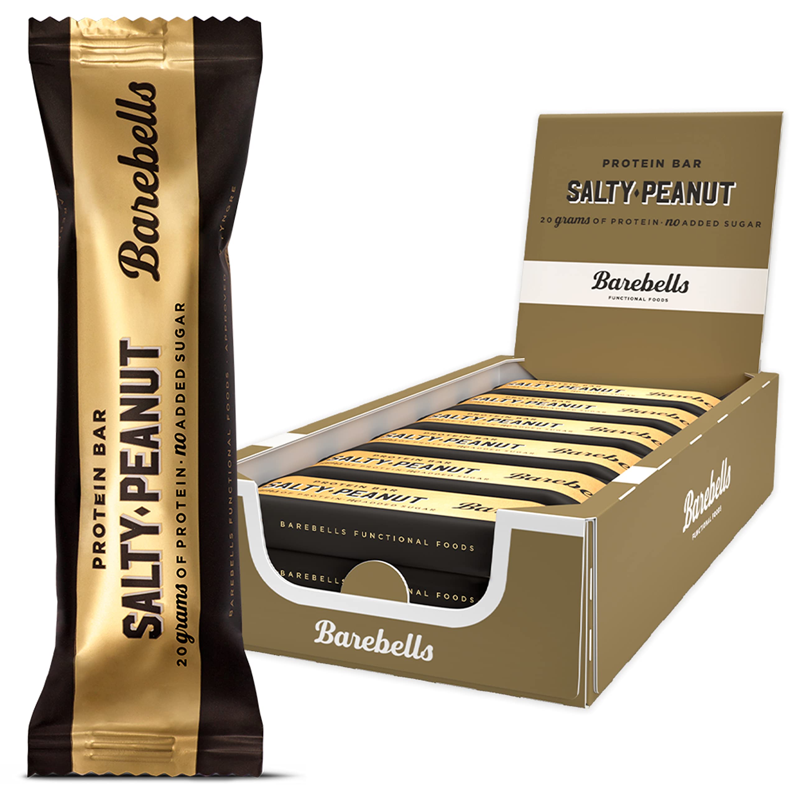 Barebells Protein Bar, 55 g, Salty Peanut, 12 Bars