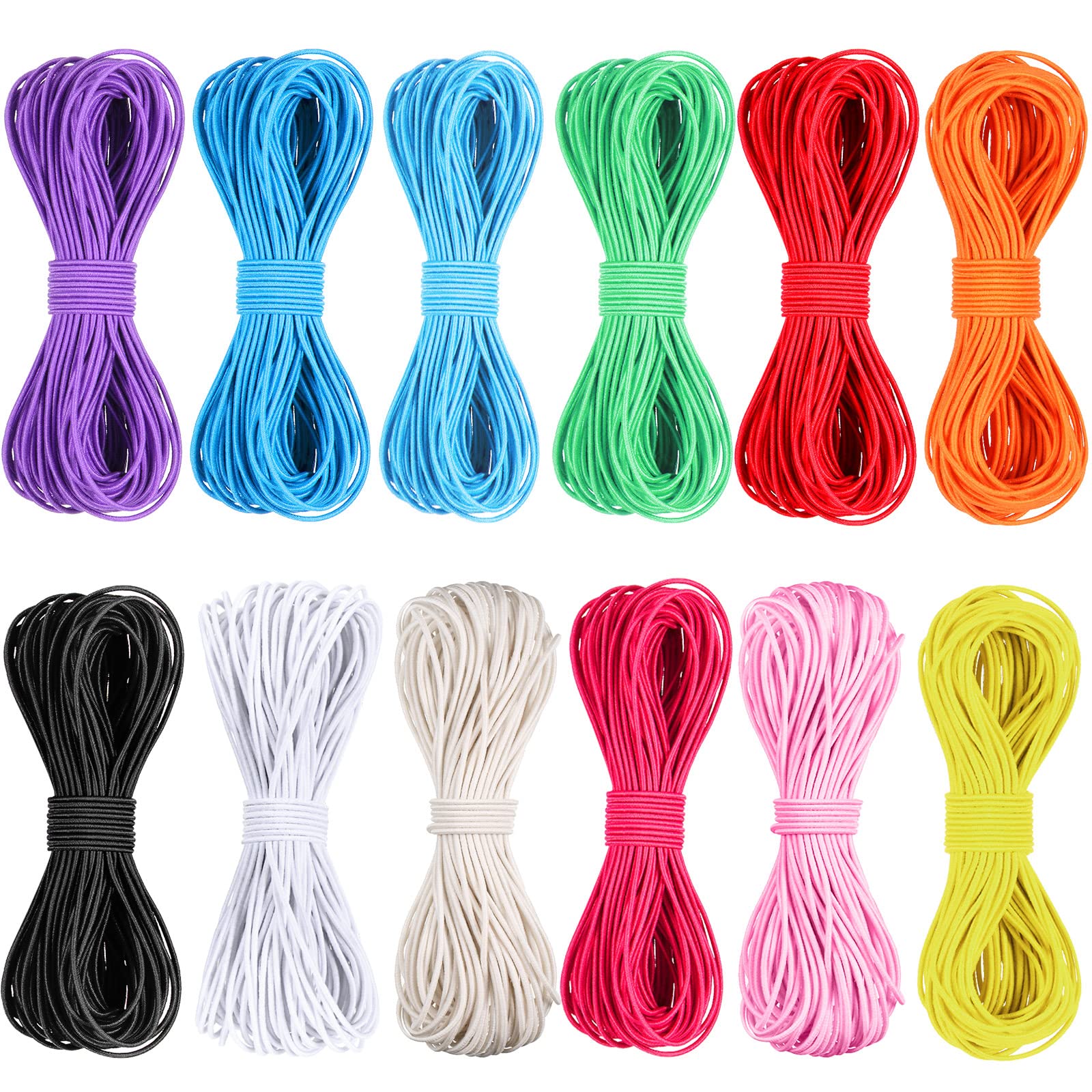131 Yards Multicolor Beading Elastic Cord 1mm for Jewelry Making Stretch  Elastic Cording for Sewing Elastic Bead Cord for Sewing and Bracelets  Necklace Jewelry Making (Bright Colors)